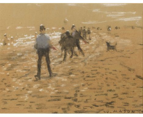 William Mason (1906-2002) PLAYING BALL, 1967 pastel on tinted paper signed and dated lower right; titled on reverse Collectio