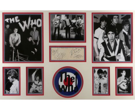 The Who, Autographs of the original band members. Two leaves of an autograph book headed, 'The Who - May 2nd '65' and signed 