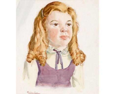 Robert Taylor Carson HRUA (1919-2008) YOUNG GIRL I watercolour signed lower left; inscribed with title on reverse Estate of t