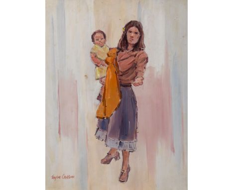 Robert Taylor Carson HRUA (1919-2008) GRECIAN GYPSIES, 1980 oil on panel signed lower left; signed, dated and inscribed with 