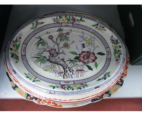 Ashworth, Mason's 'Christmas Village' and Other Oval Meat Plates. 