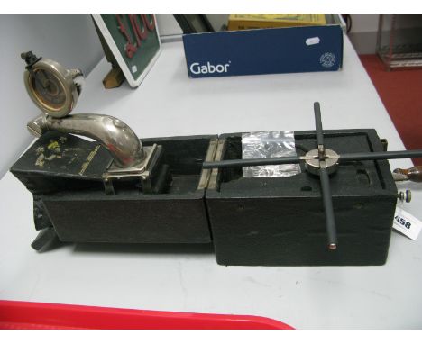 An Early 1900's 'Peter Pan' Portable 78 R.P.M. Record Player, (all parts fit into the small portable case).