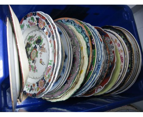 Mason's, Ashworth, Wedgwood and Other Table Plates:- One Box