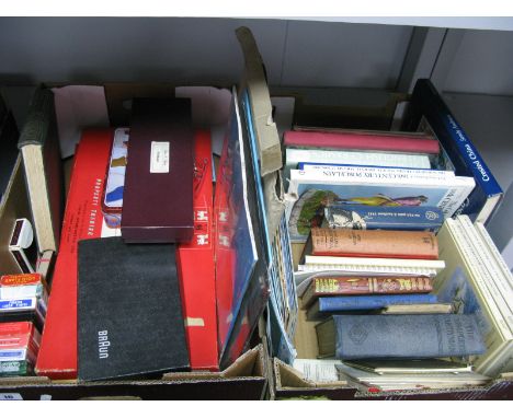 Monopoly (2), playing cards, football programmes, Peter Piper and other annuals, Antique guides, etc:- Two Boxes