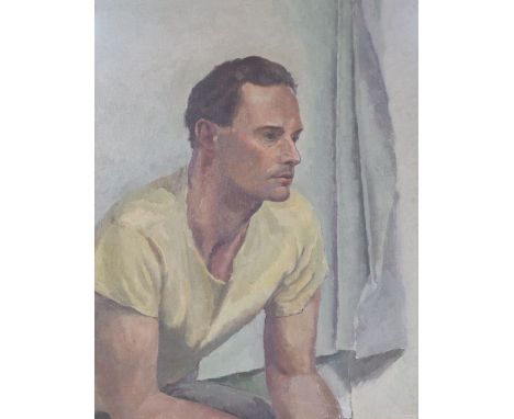 English School, portrait of a young man, unsigned, oil on canvas