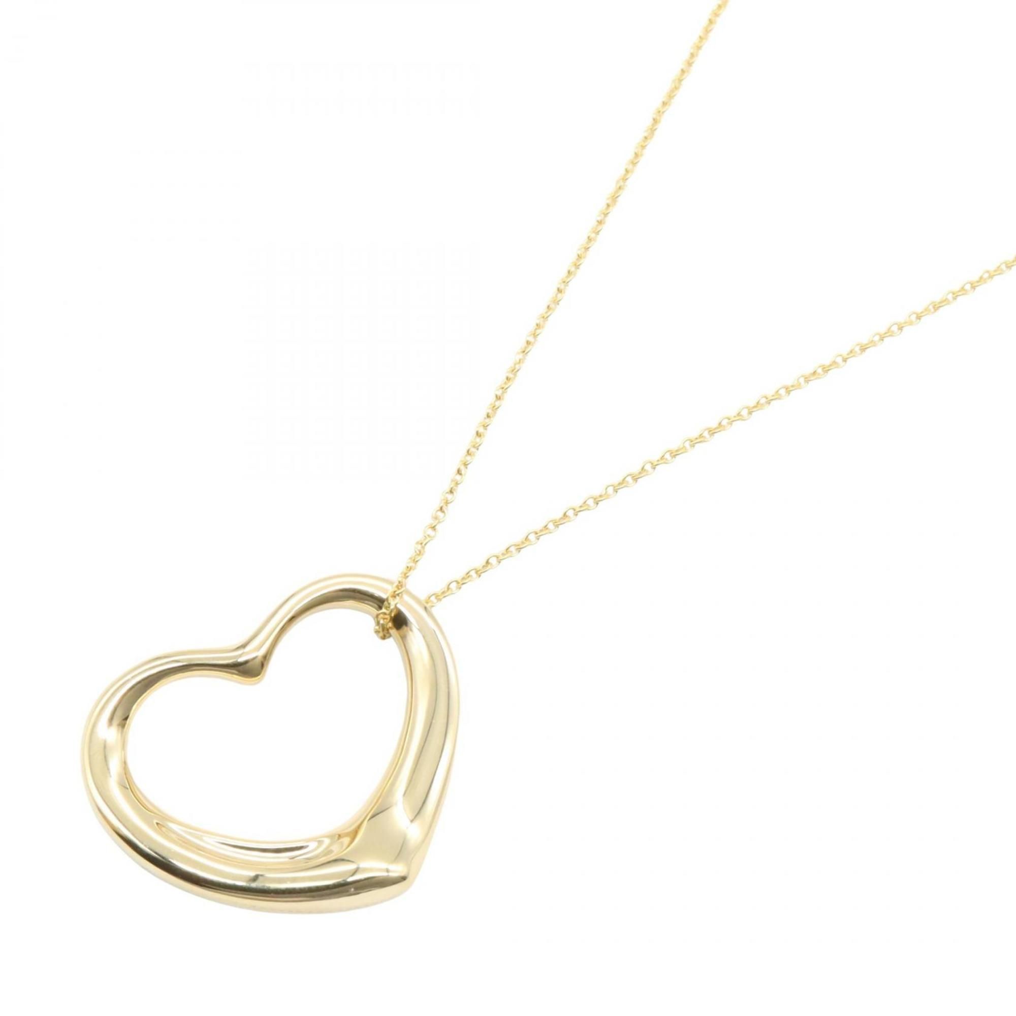 Tiffany & Co. Open Heart Necklace, 18K Yellow Gold, Women's