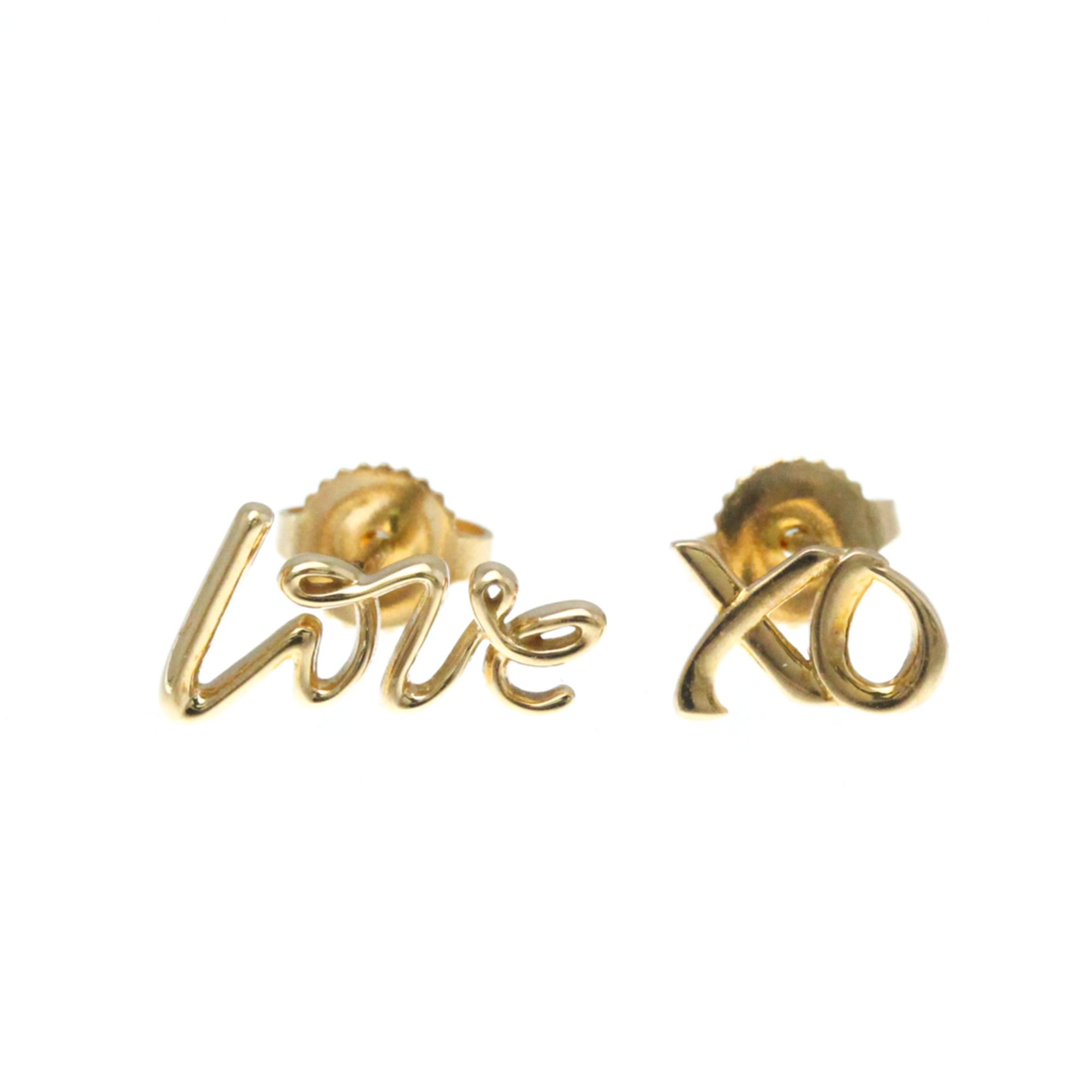 Tiffany Paloma Picasso Love Kiss Earrings No Stone Pink Gold (18K) Stud Earrings Pink Gold