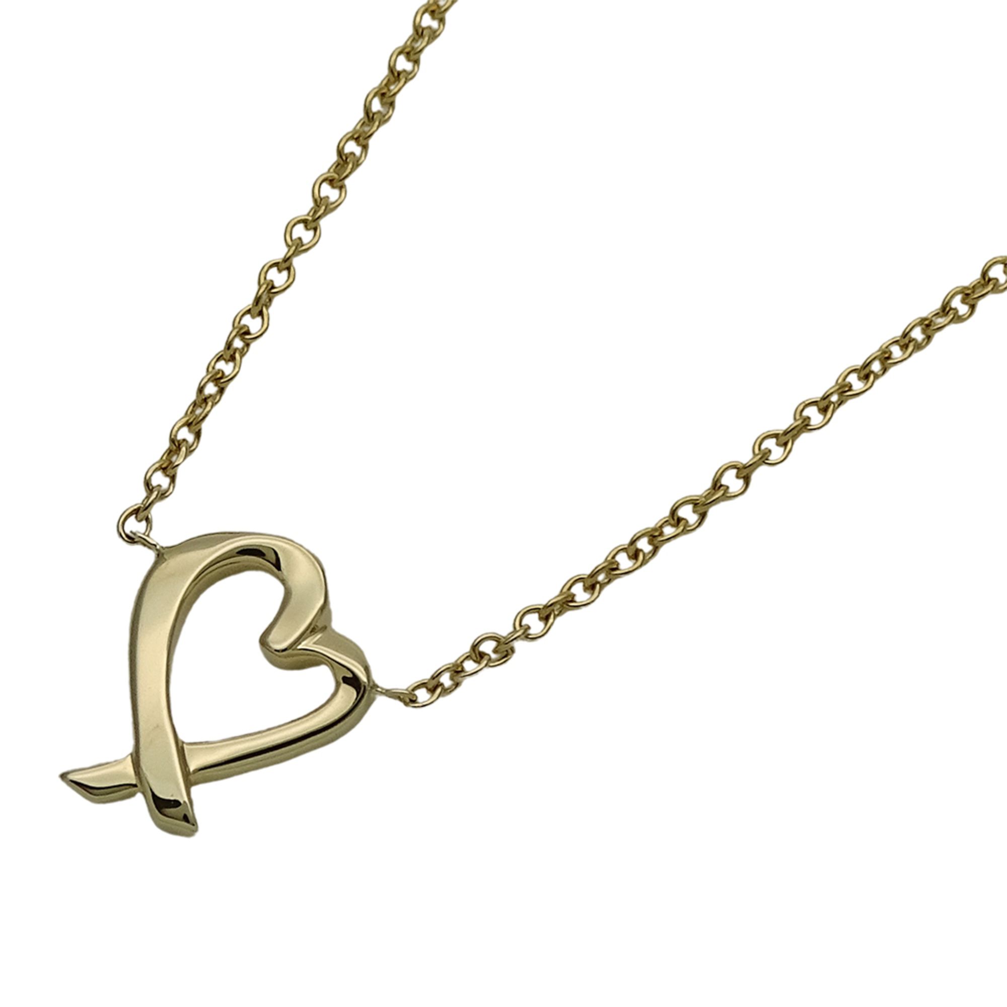 Tiffany & Co. Women's Necklace, Paloma Picasso Loving Heart, 750YG Yellow Gold, Polished