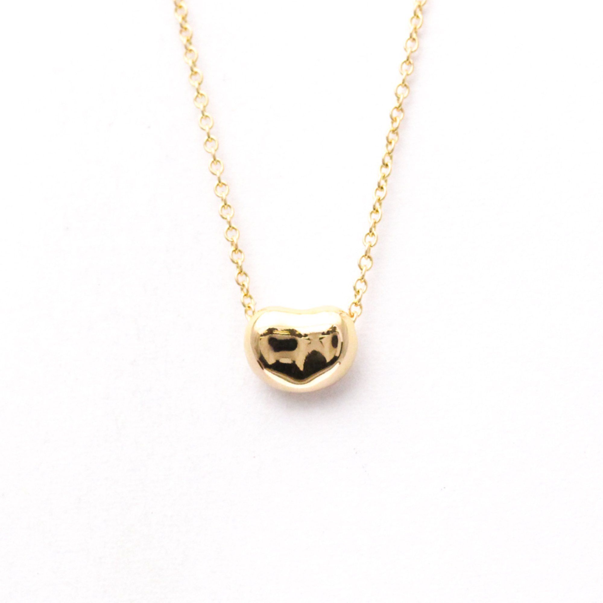 Tiffany Bean Pink Gold (18K) No Stone Men,Women Fashion Pendant Necklace (Pink Gold)