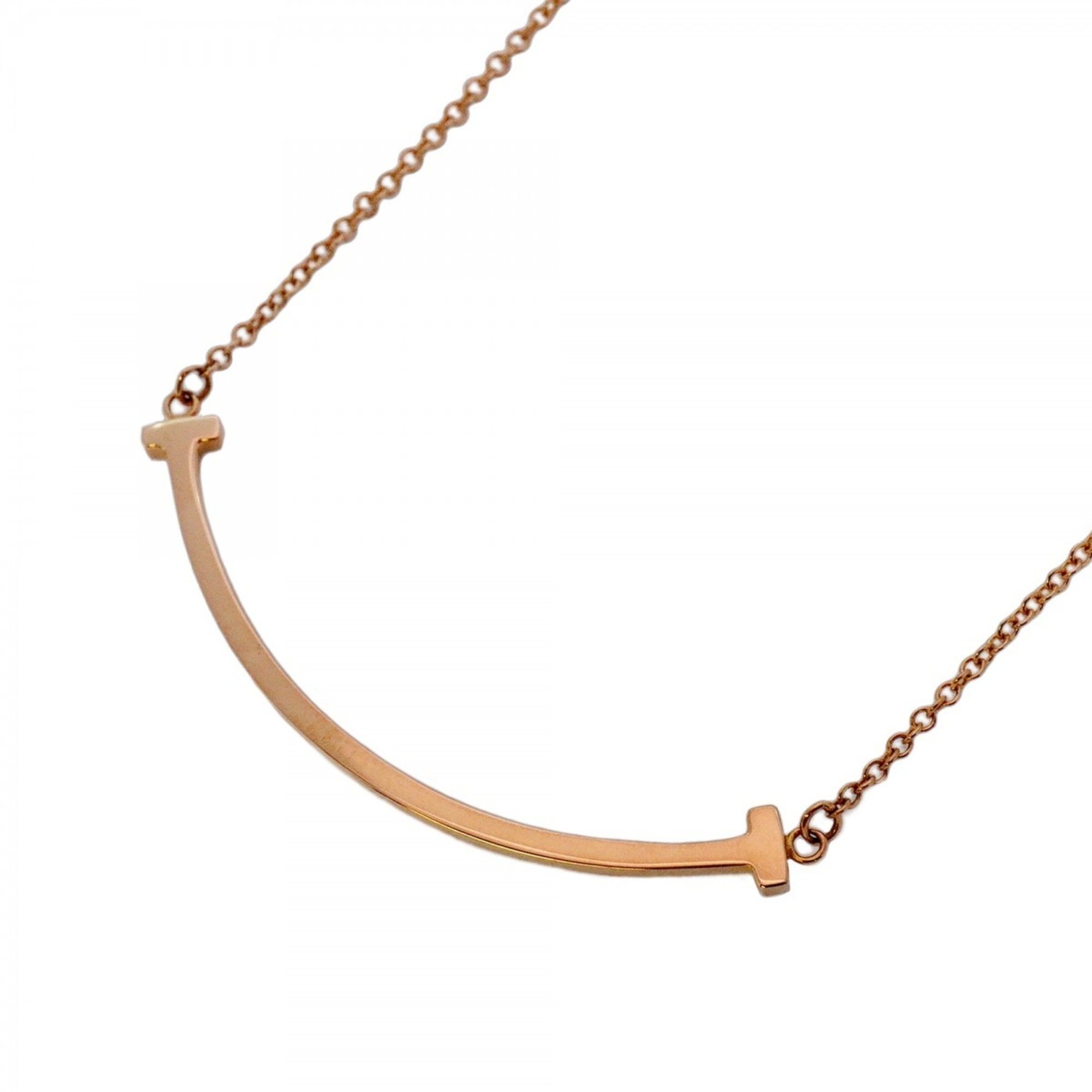 Tiffany T Smile Small Necklace in 18K Pink Gold for Women
