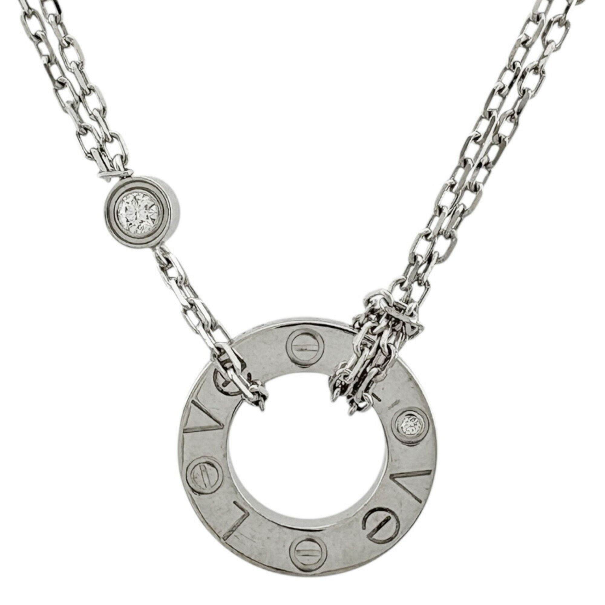 Cartier Love Necklace, 18K Diamond, Unisex