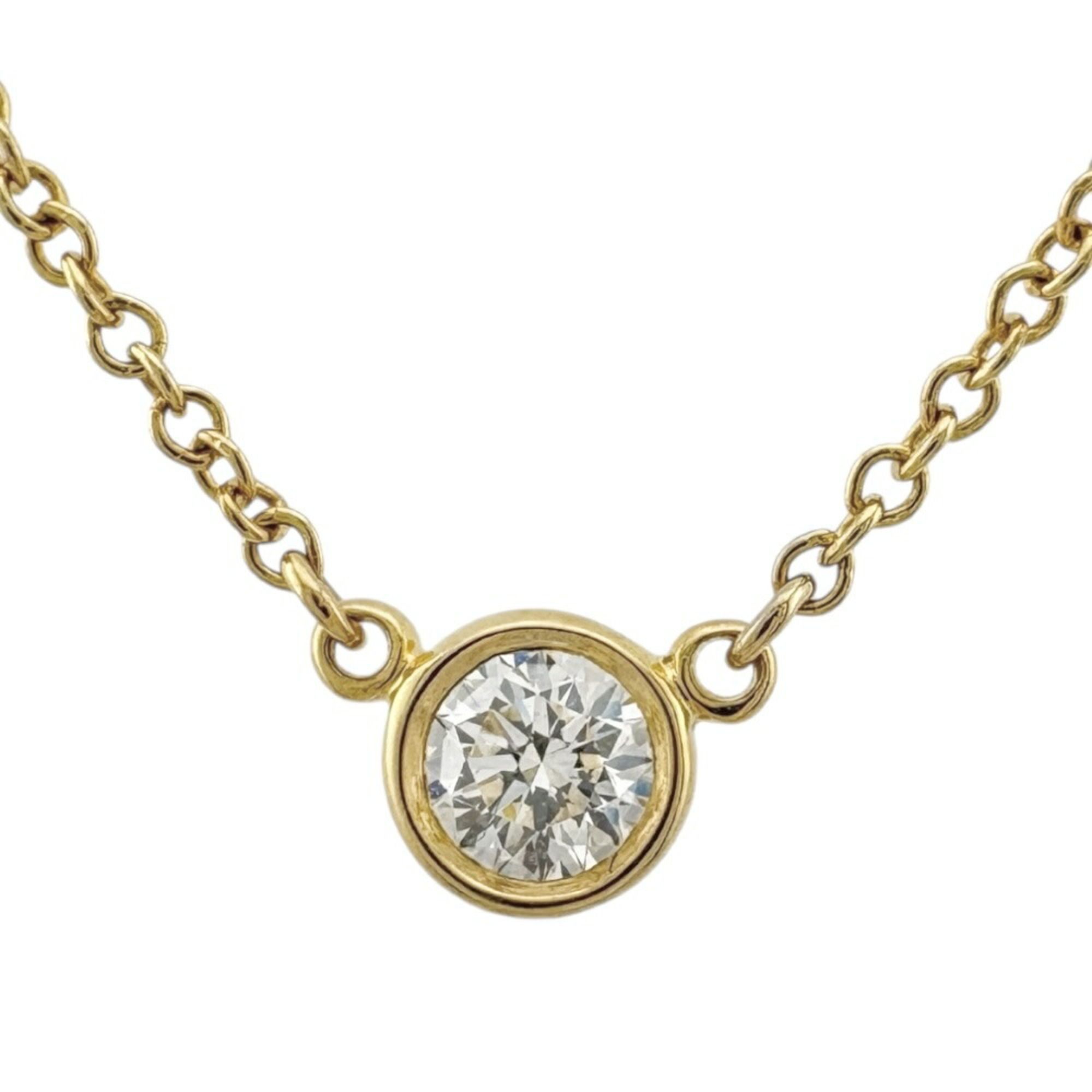 Tiffany & Co. By the Yard approximately 0.12ct necklace in 18k gold with diamonds. Women's. TIFFANY