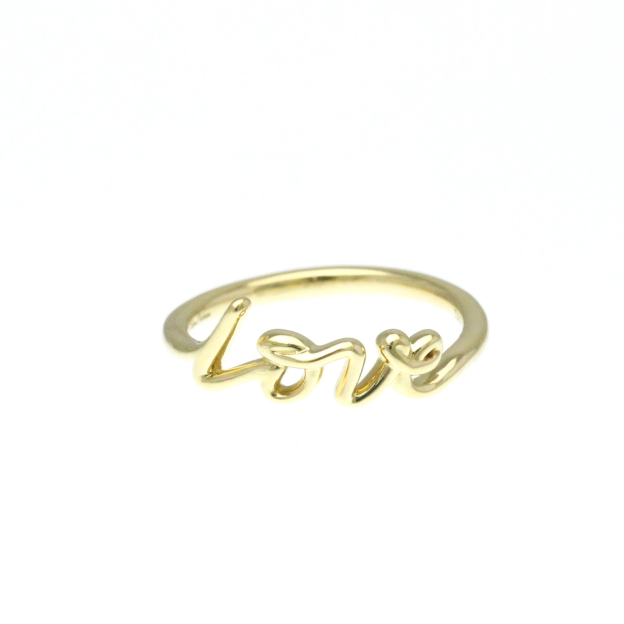 Tiffany Paloma's Graffiti Love Ring Yellow Gold (18K) Fashion No Stone Band Ring Gold