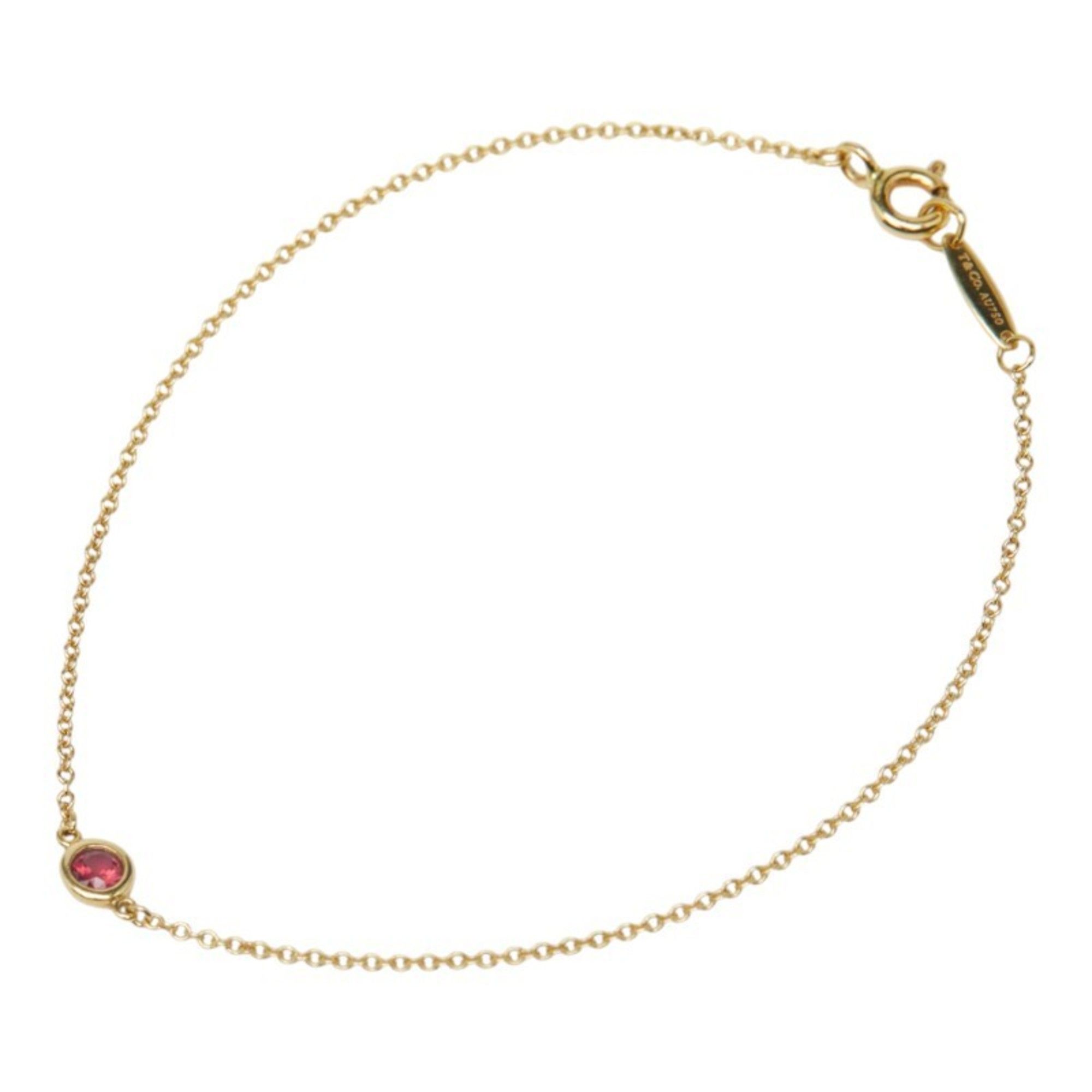Tiffany & Co. By the Yard 18K Yellow Gold Ruby Bracelet for Women. TIFFANY