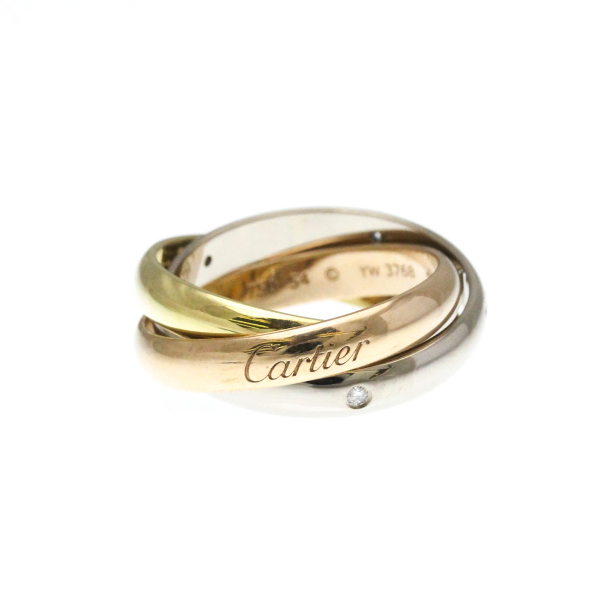 Cartier Trinity Ring With 5 Diamonds Yellow Gold (18K),Pink Gold (18K),White Gold (18K) Fashion Diam