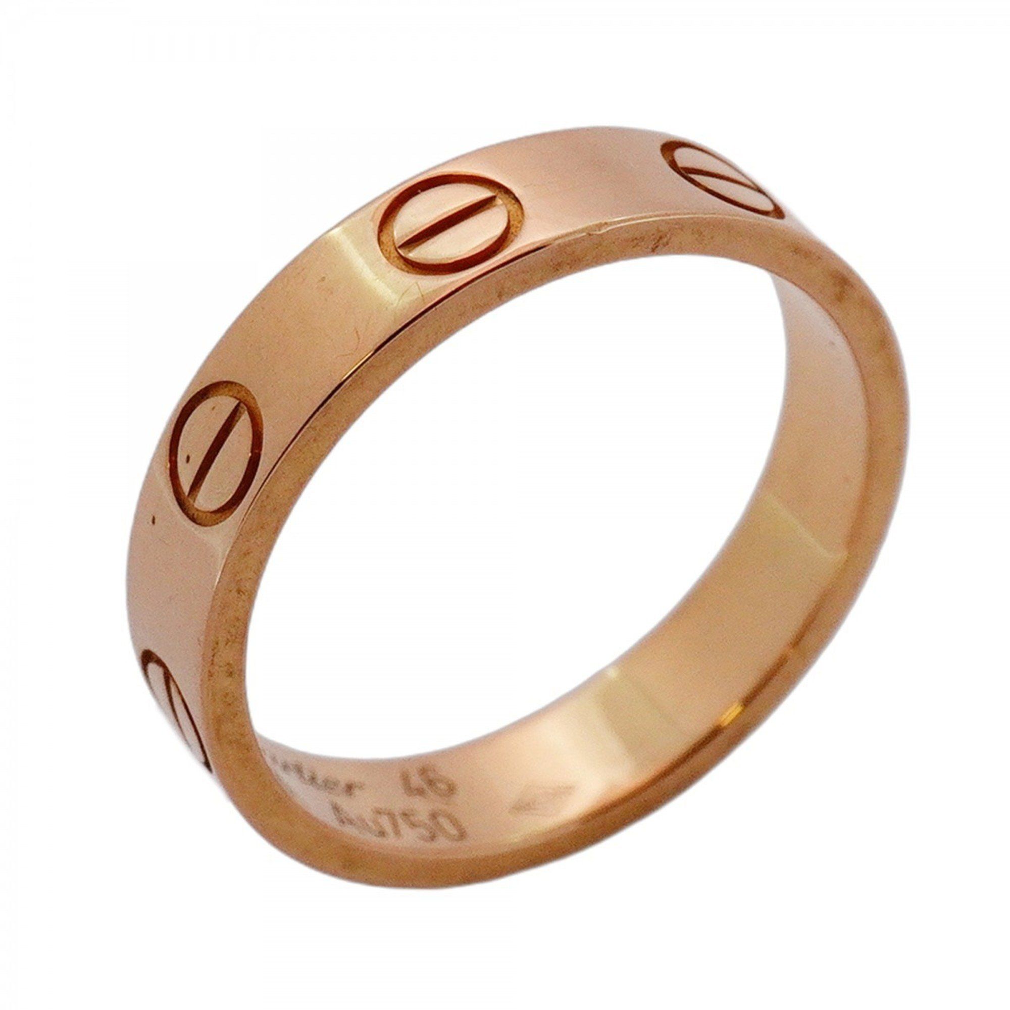 Cartier Mini Love Ring, 18K Pink Gold, #46, Women's