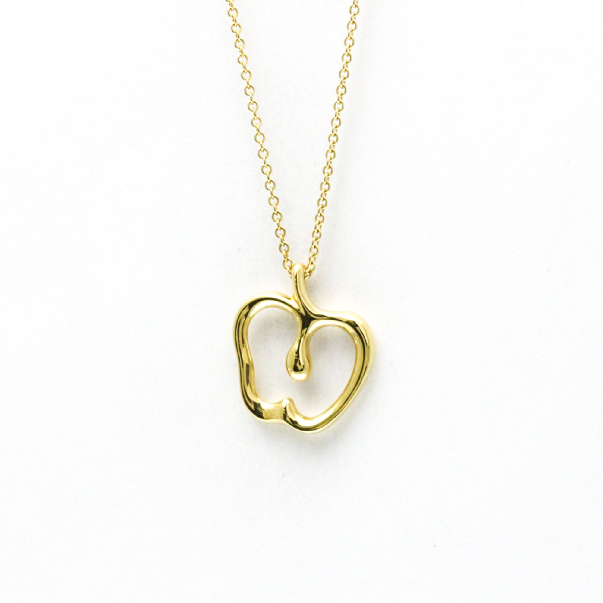 Tiffany Apple Yellow Gold (18K) No Stone Men,Women Fashion Pendant Necklace (Gold)