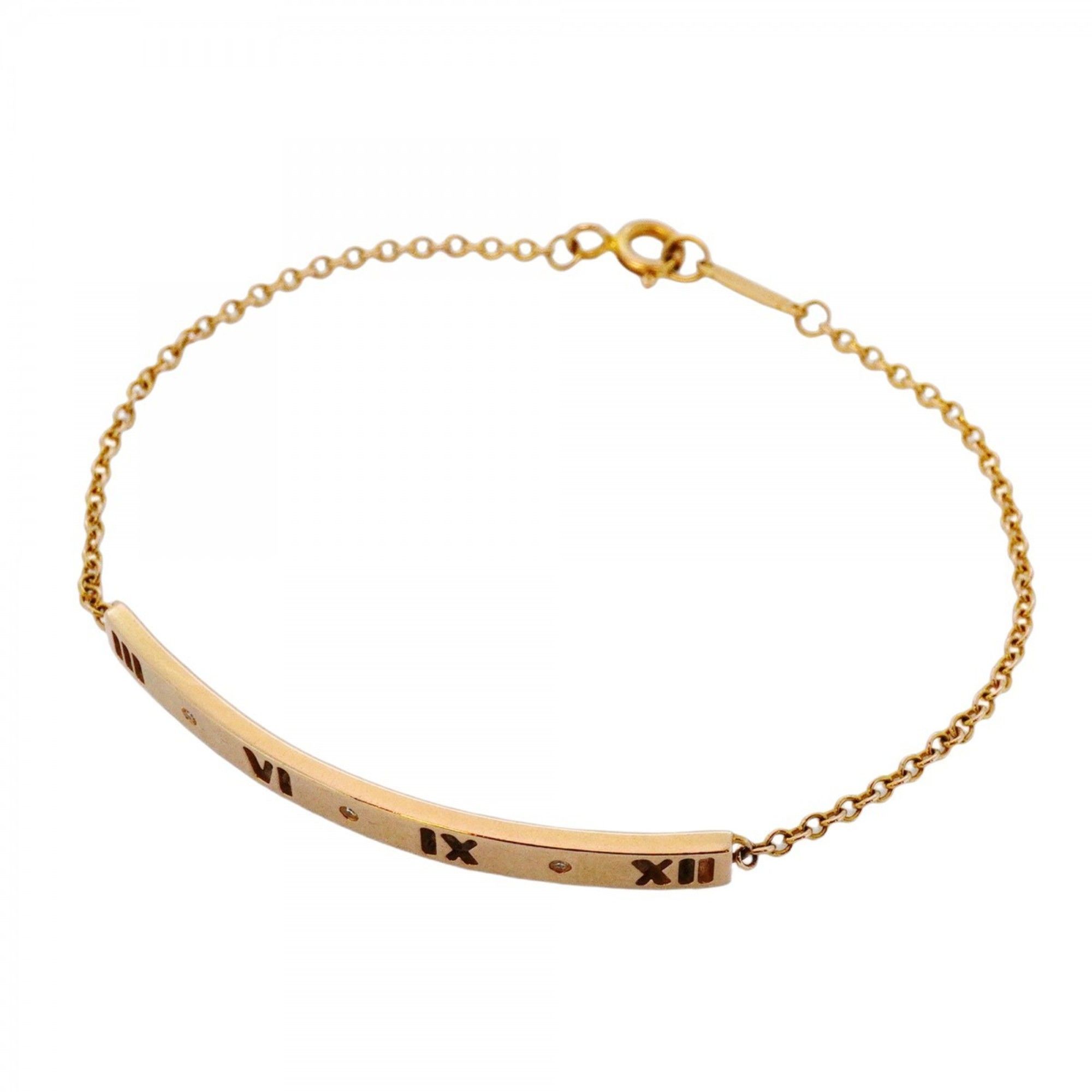 Tiffany Atlas Pierced Bracelet, 3-Piece Set, 18K Pink Gold with Diamonds, Women's