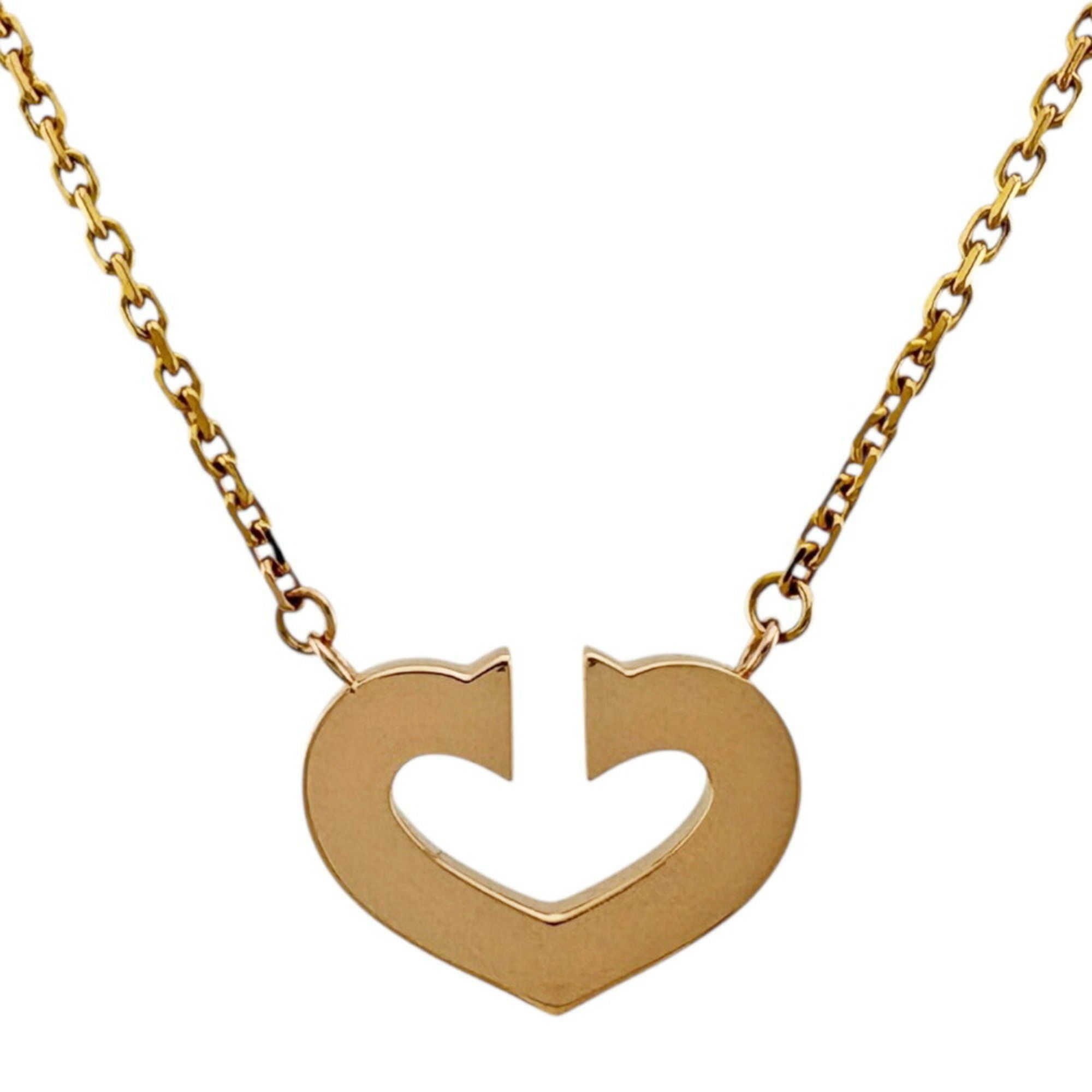 Cartier C Heart Necklace, 18K Gold, Women's, CARTIER