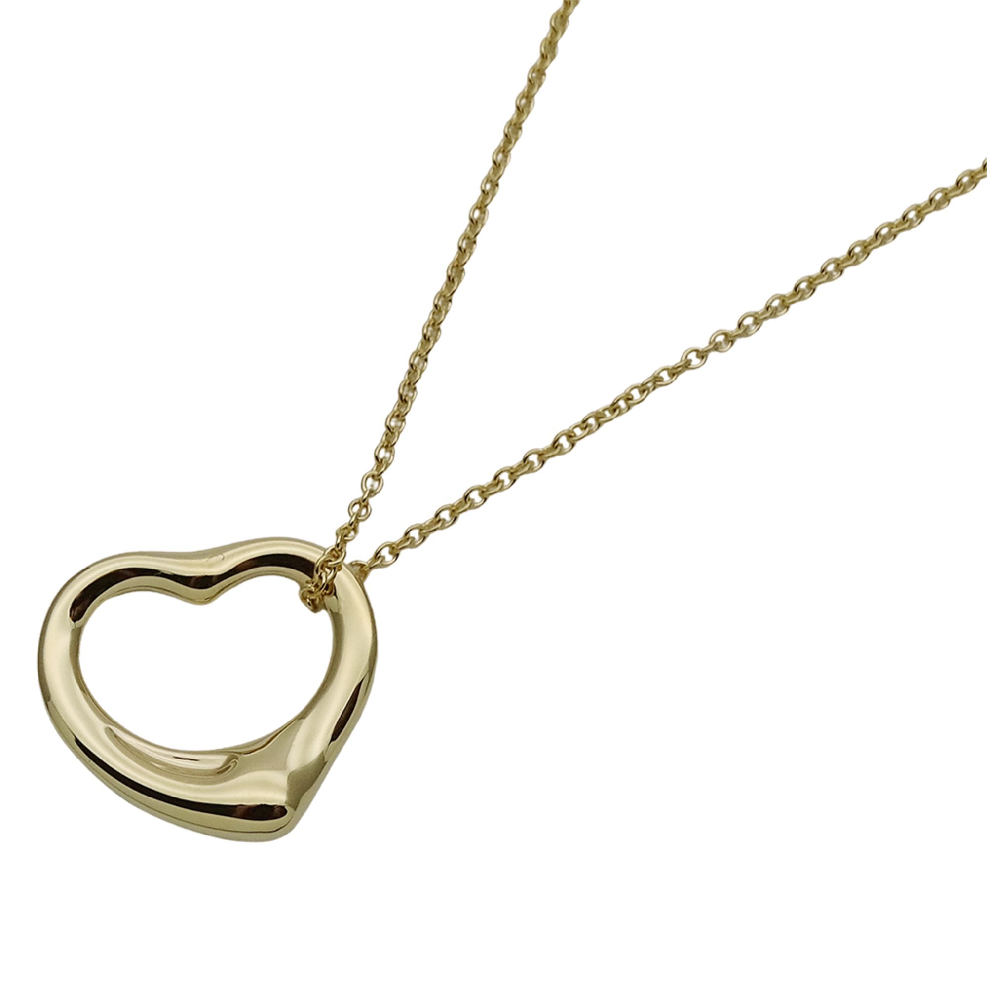 Tiffany & Co. Women's Elsa Peretti Open Heart Necklace in 750YG Yellow Gold, Polished