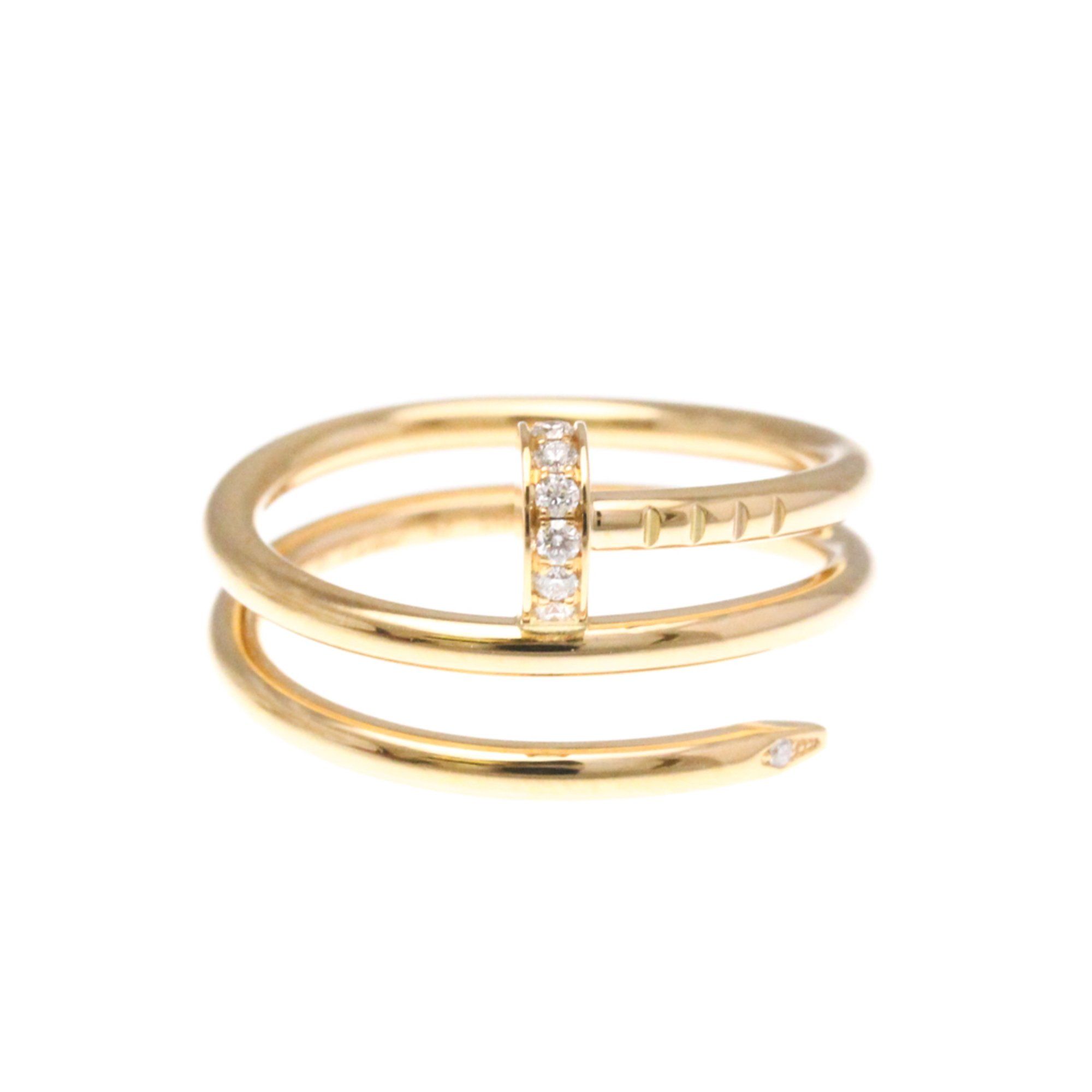 Cartier Juste Un Clou Double Diamond Ring Pink Gold (18K) Fashion Diamond Band Ring Carat/0.08 Pink