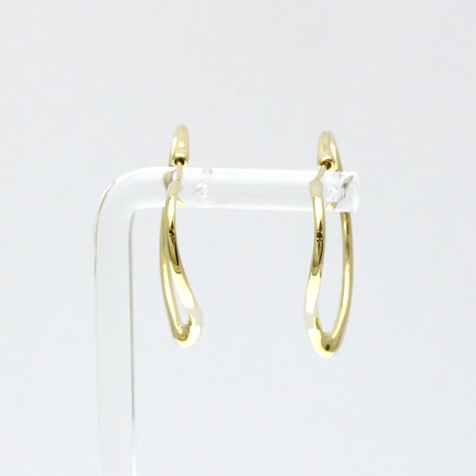 Tiffany Open Heart No Stone Yellow Gold (18K) Stud Earrings Gold
