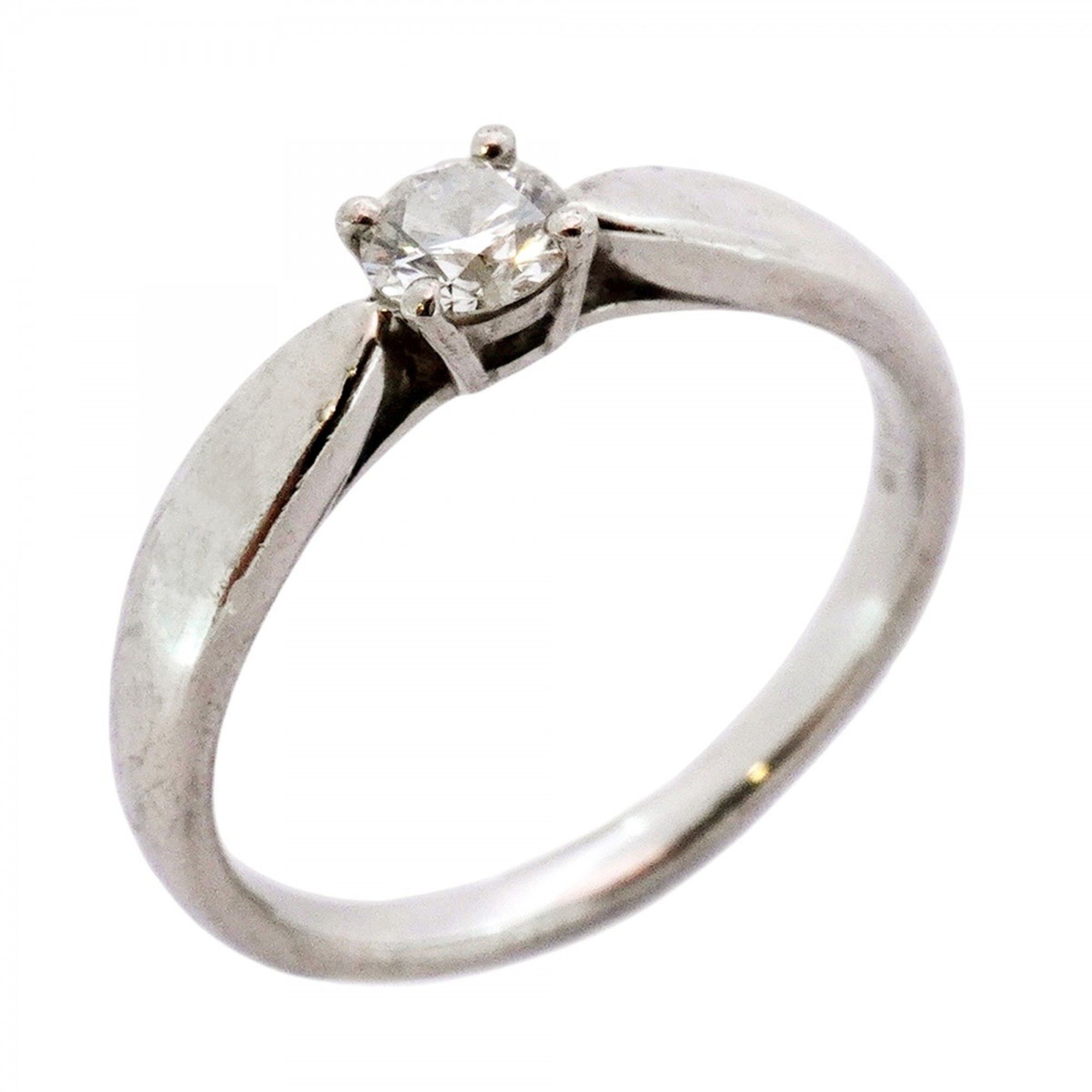 Tiffany Harmony 1PD Pt950 Platinum Diamond 0.18ct Size 6.5 Women's Ring