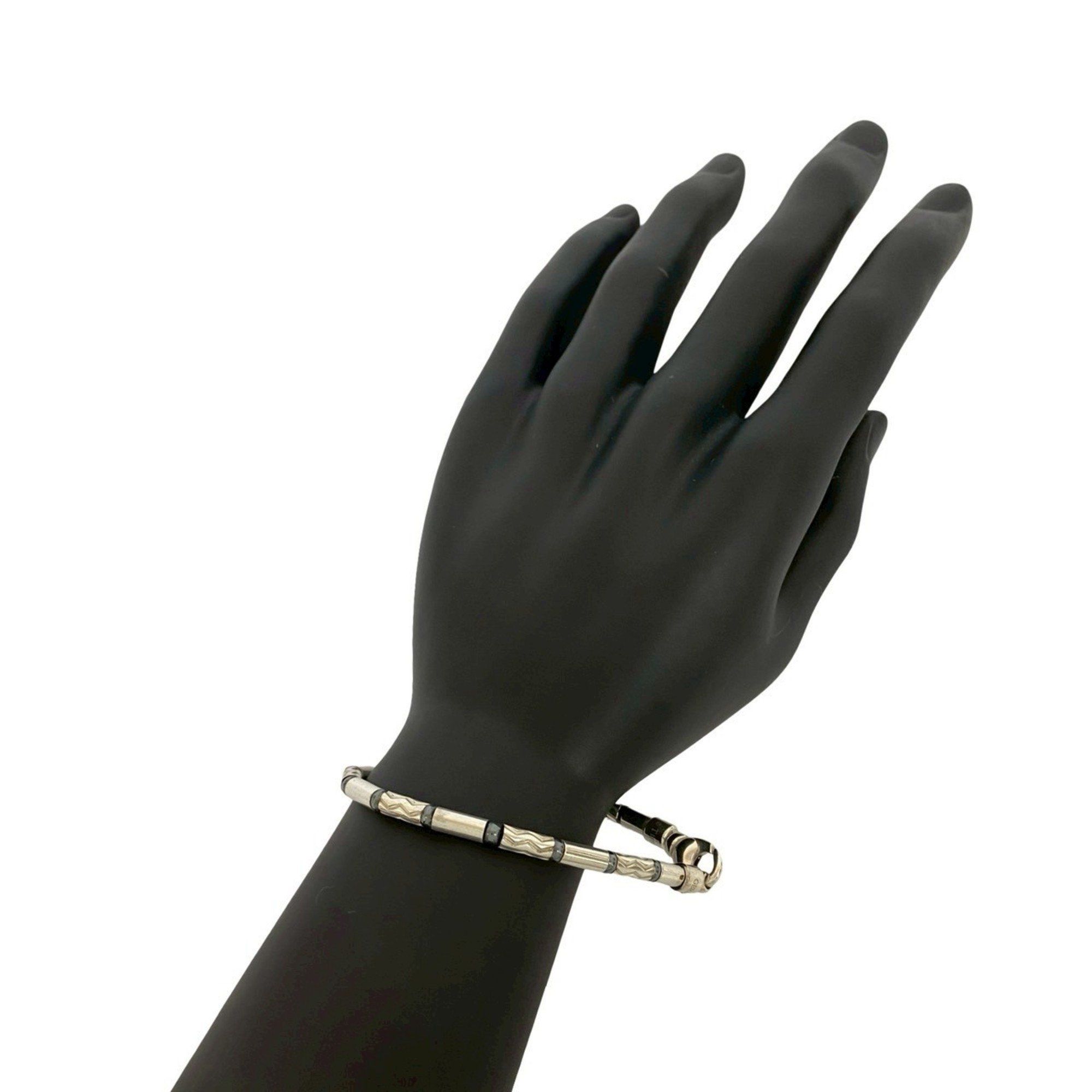 TIFFANY & Co. Tiffany Aztec Zigzag Bracelet, 925 Sterling Silver, Bangle, Men's/Women's, 13340