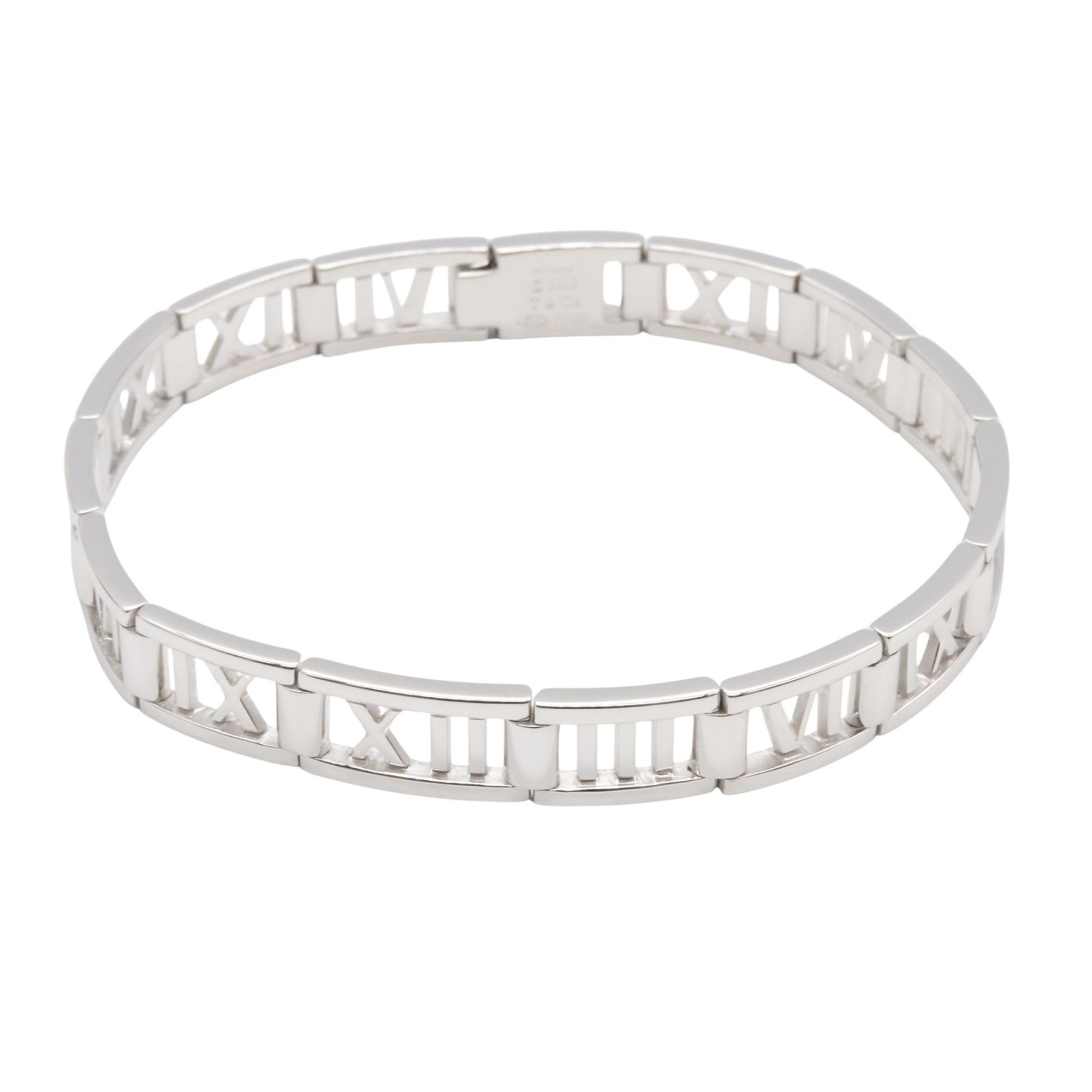 Tiffany & Co. Atlas Bracelet, 18K White Gold, Men's and Women's, Silver