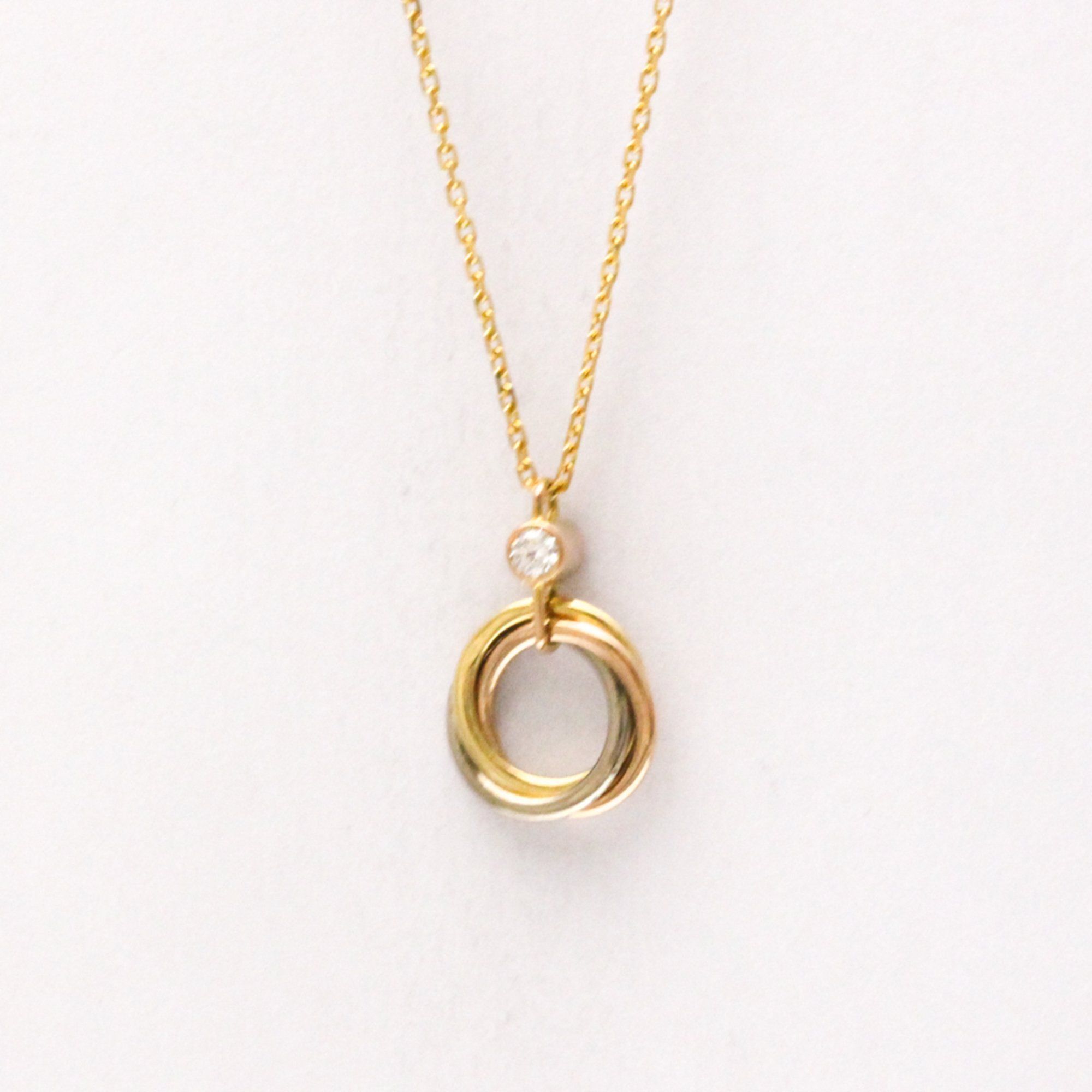 Cartier Sweet Trinity Diamond Necklace Yellow Gold (18K),Pink Gold (18K),White Gold (18K) Diamond Me
