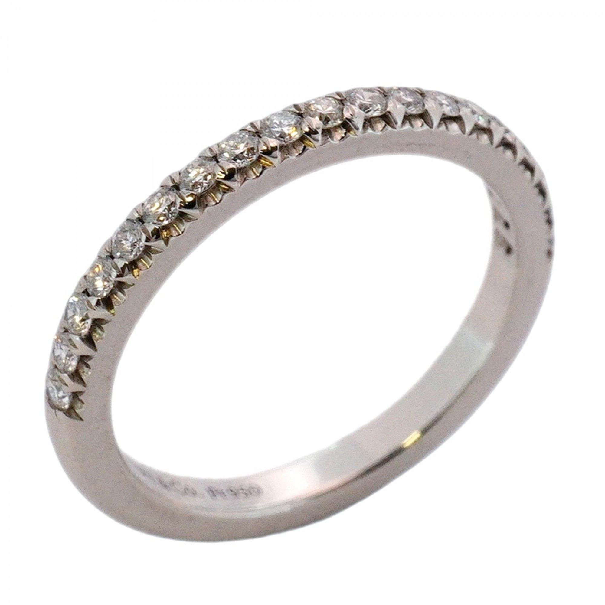 Tiffany Novo Half Eternity Ring, Pt950 Platinum with Diamonds, Size 4, Women's