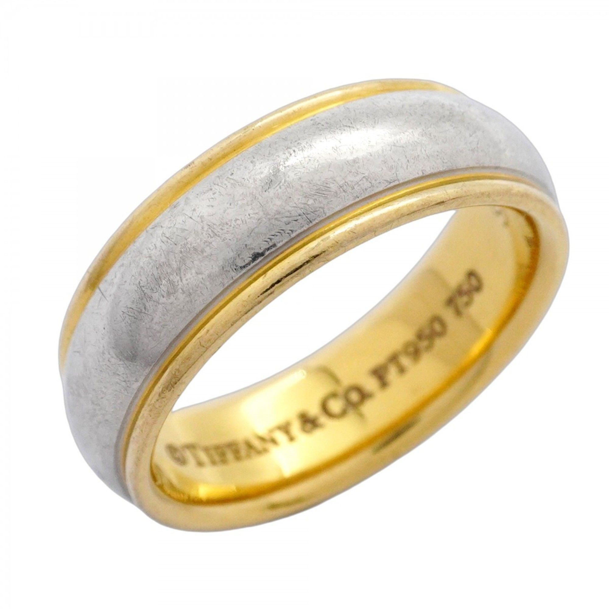 Tiffany Lucida Ring, 18KY Yellow Gold, Pt950 Platinum, Size 11.5, Women's