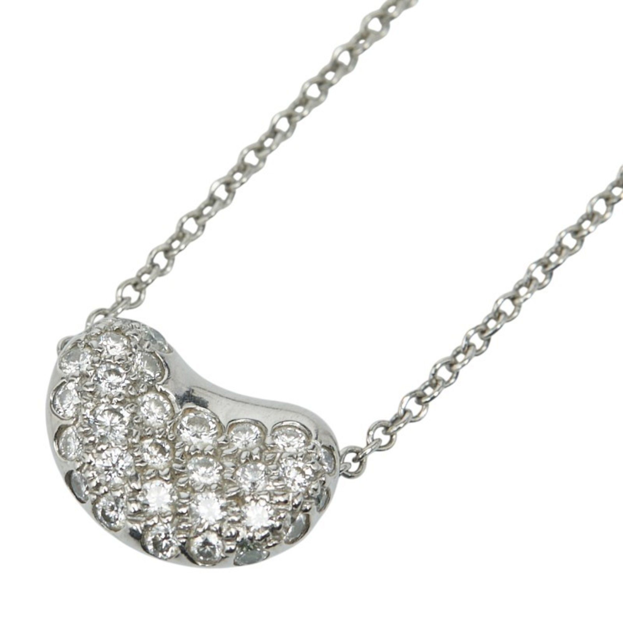 Tiffany & Co. Beans Pavé Diamond Necklace in Platinum (Pt950) for Women