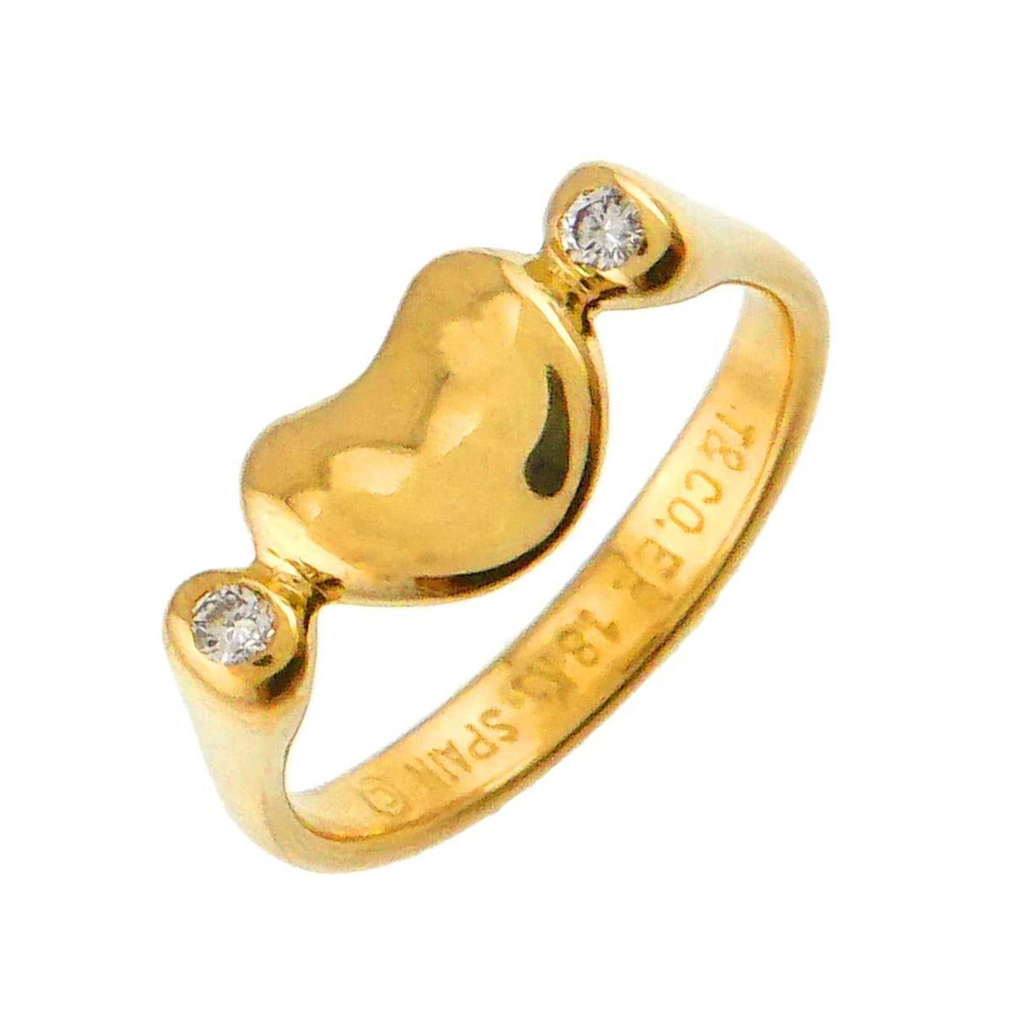 Tiffany & Co. Bean Ring, size 7, diamond, 18K yellow gold (750)