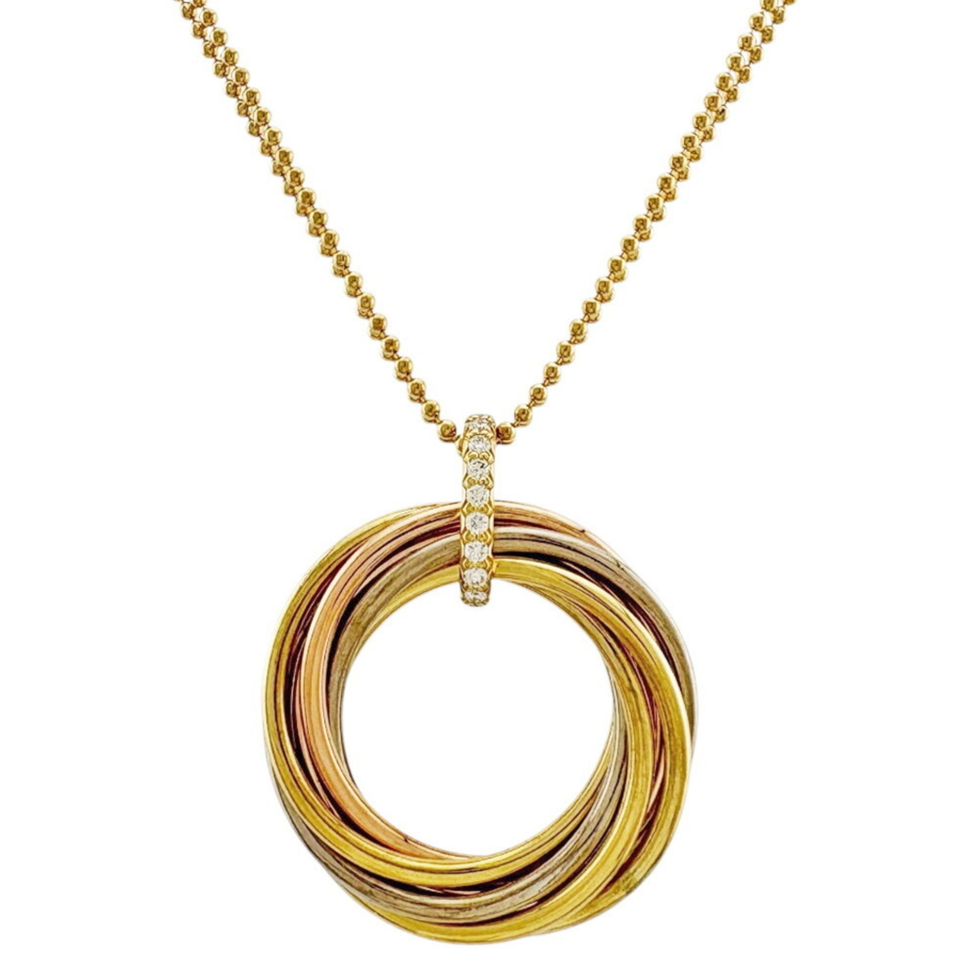 Cartier Trinity 7-strand necklace with 18K diamonds for women.