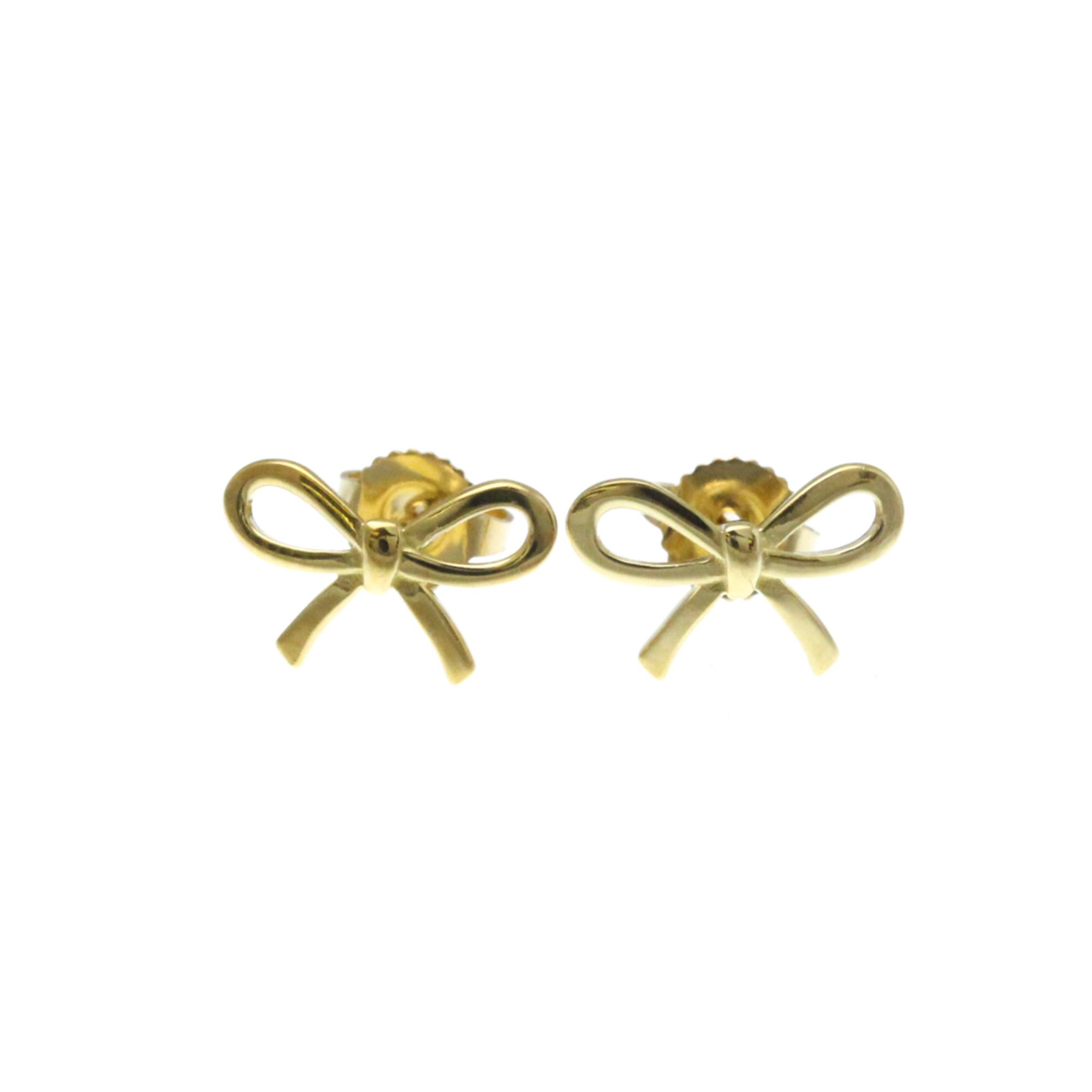 Tiffany Tiffany Bow No Stone Yellow Gold (18K) Stud Earrings