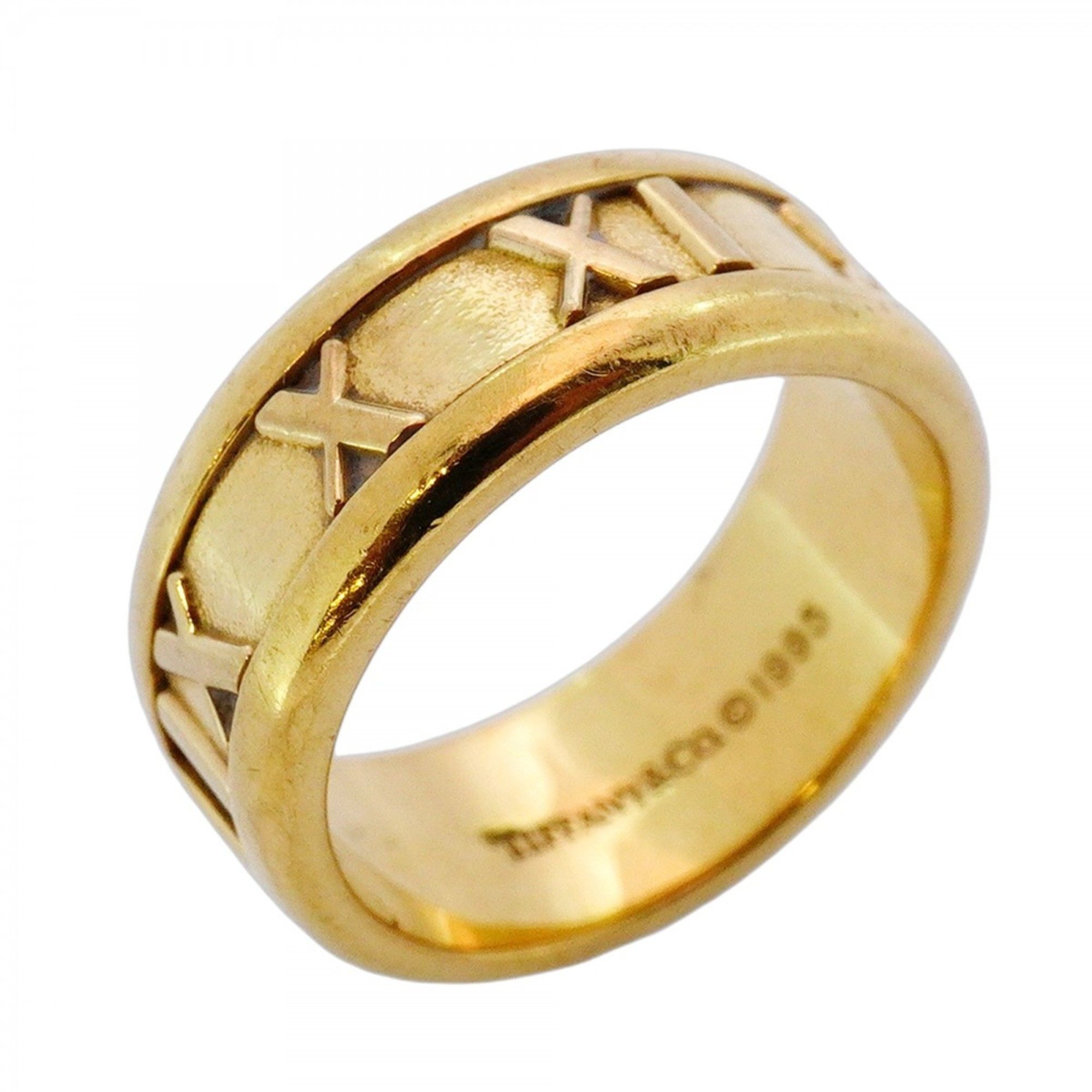 Tiffany Atlas ring in 18KYG yellow gold, size 8.5 for women