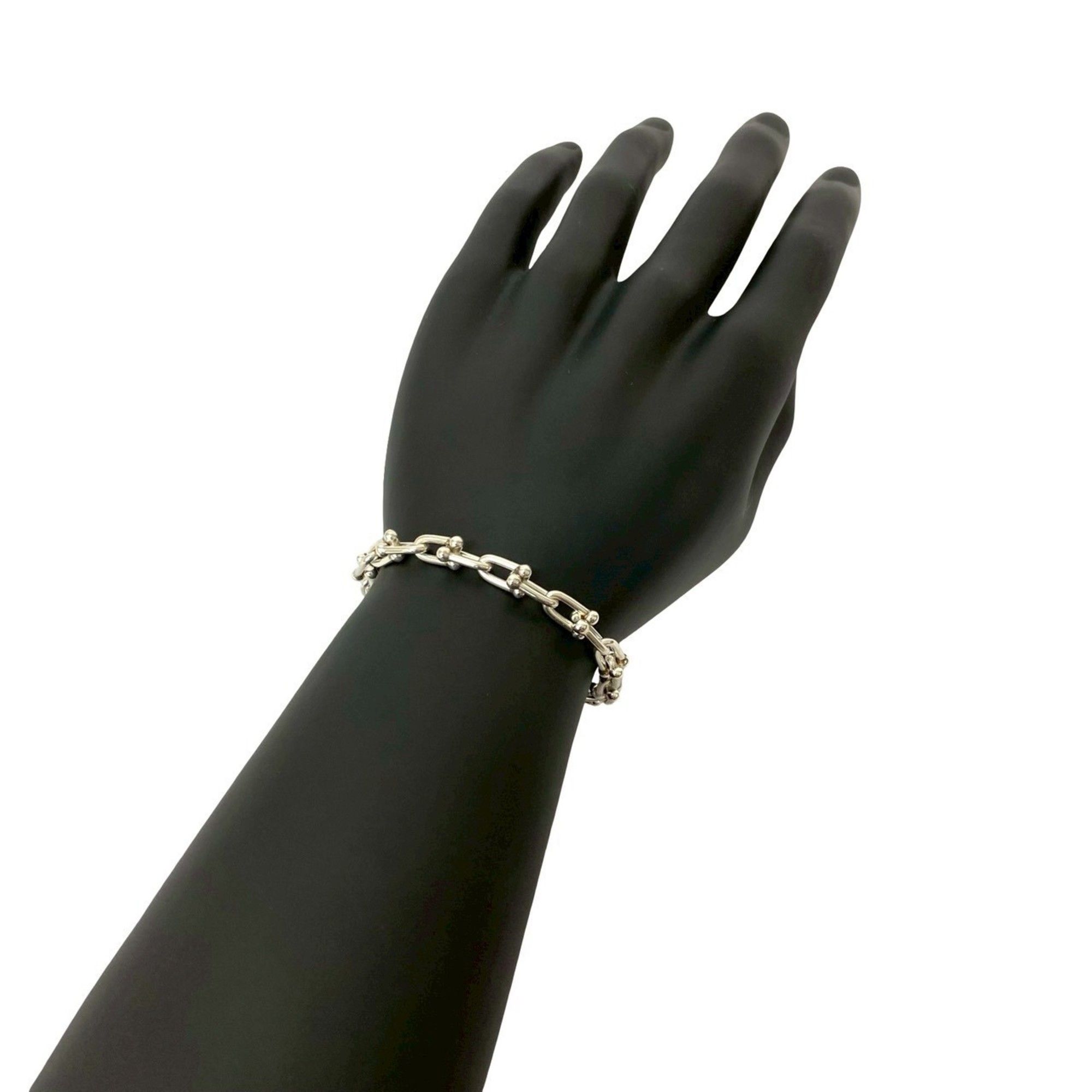 TIFFANY & Co. Tiffany HardWear Small Link Sterling Silver 925 Chain Bracelet Bangle 60297