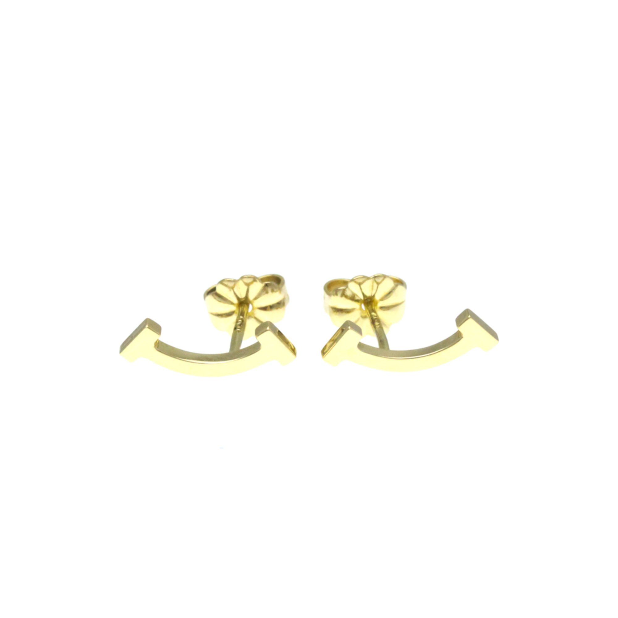 Tiffany Tiffany T No Stone Yellow Gold (18K) Stud Earrings Gold