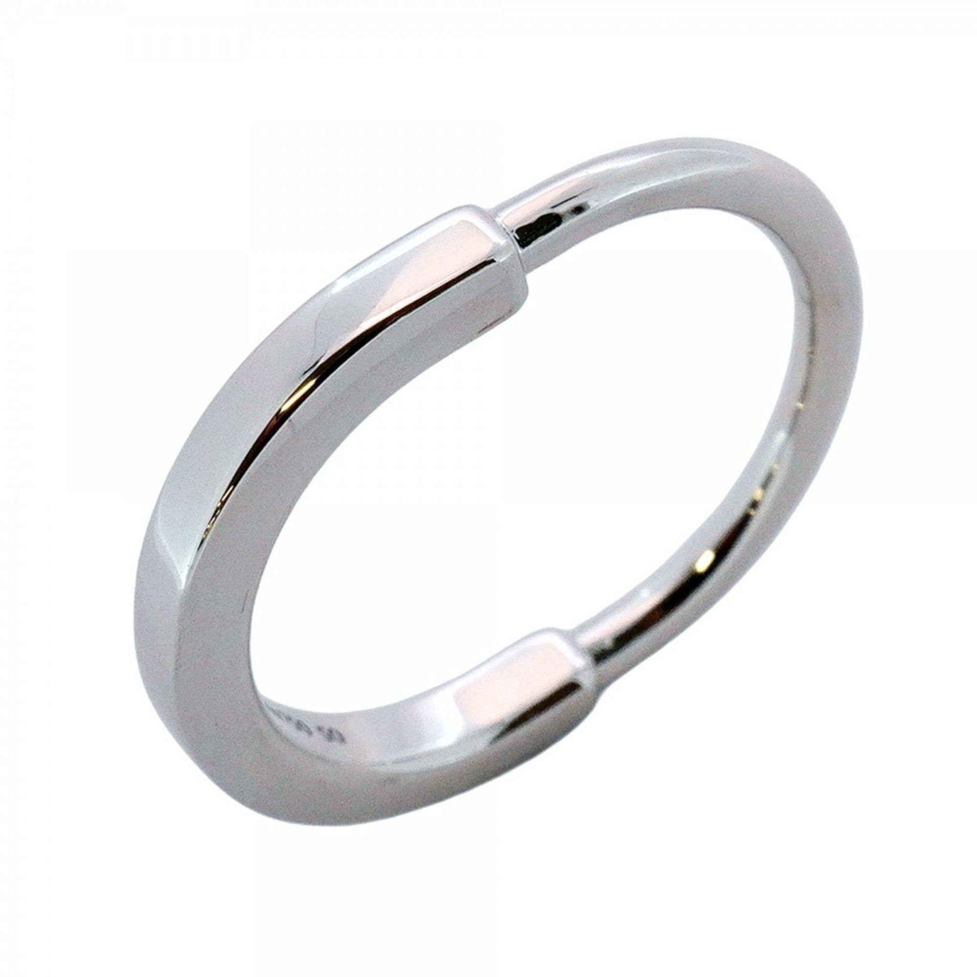 Tiffany Ring Rock 18K White Gold #50 for Men and Women