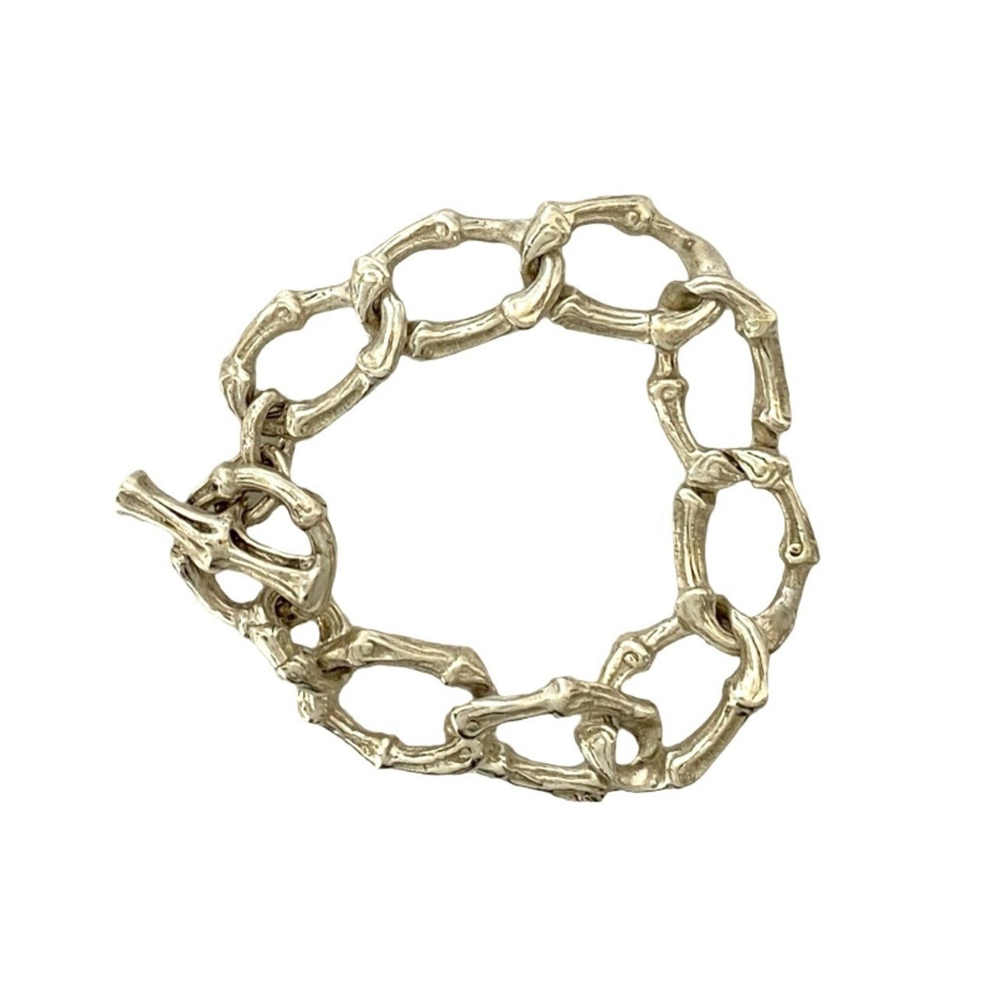 TIFFANY & Co. Tiffany Bamboo Toggle Bracelet, 925 Sterling Silver, Men's, 190-5