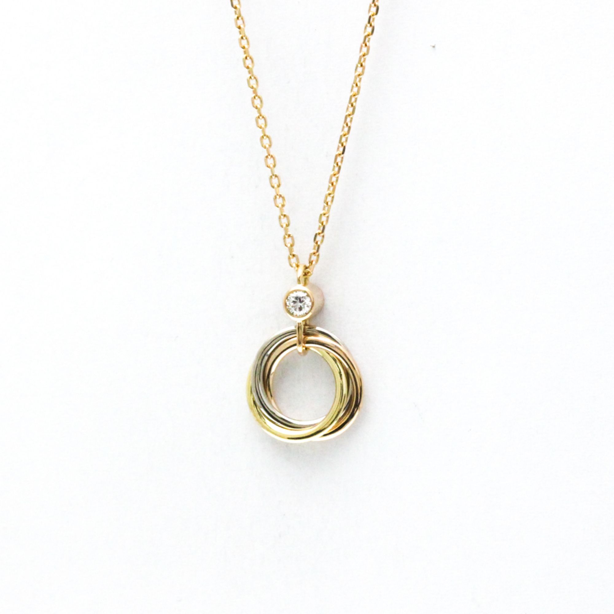 Cartier Baby Trinity 1P Diamond Necklace Yellow Gold (18K),Pink Gold (18K),White Gold (18K) Diamond