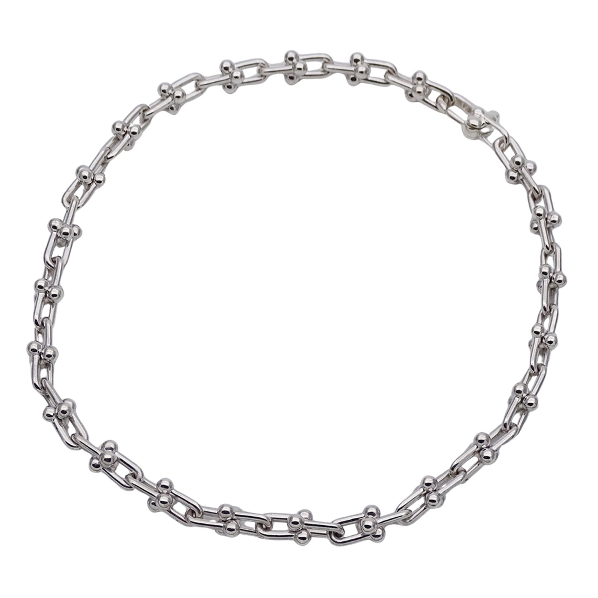 Tiffany TIFFANY & Co. Bracelet Women's Brand SV925 Hardware Micro Link Silver Jewelry