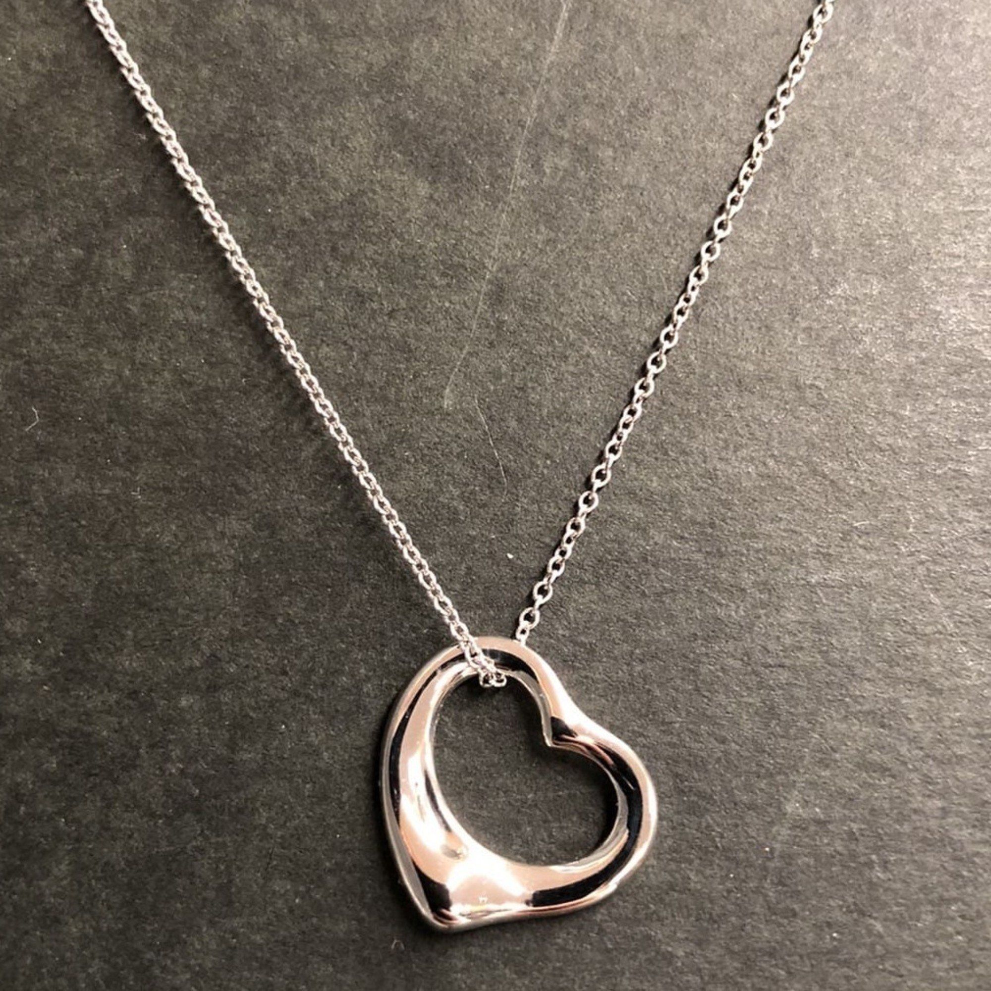 TIFFANY & Co. Tiffany Necklace 44cm Heart Platinum 950 for Men and Women