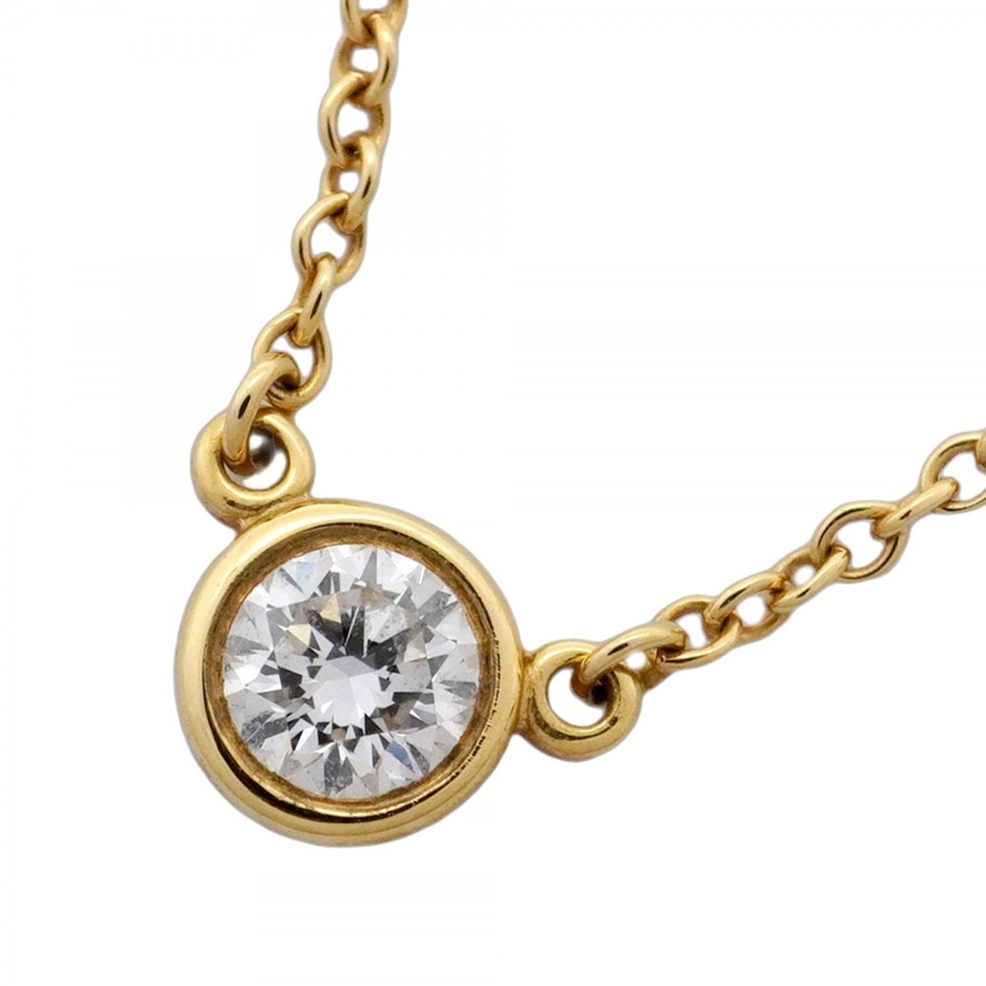 Tiffany Necklace By the Yard 1PD 18KYG Yellow Gold Diamond Women's