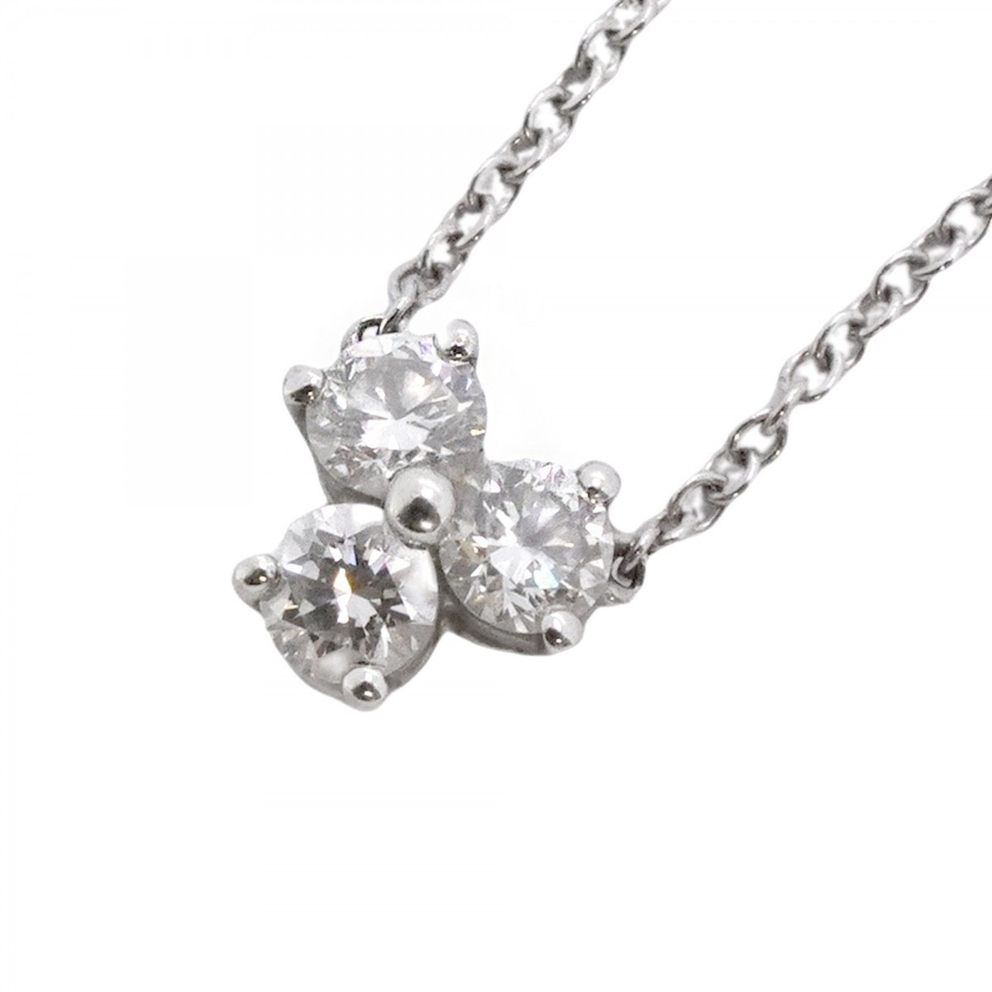 Tiffany Necklace Aria 3PD Pt950 Platinum Diamond Women's