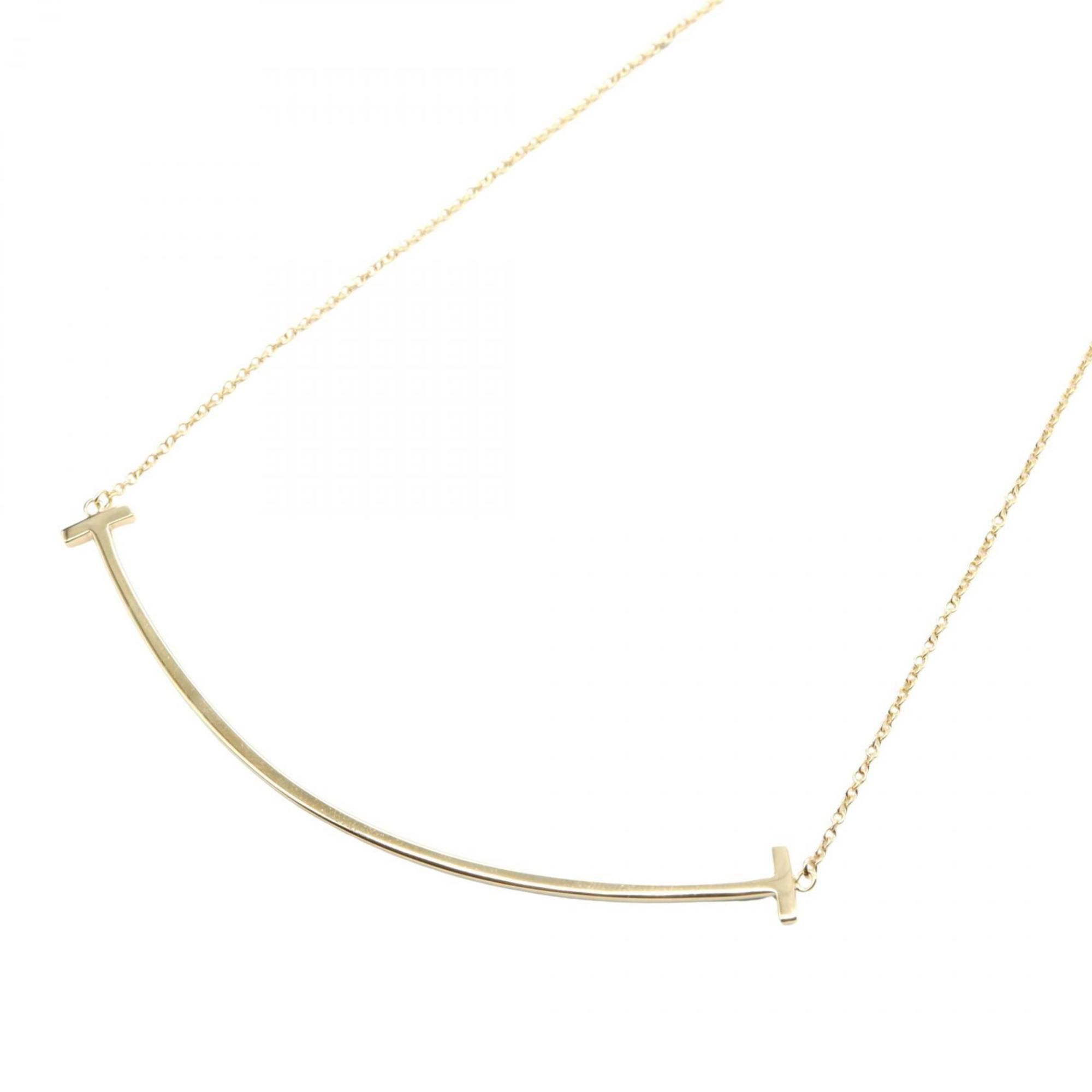 Tiffany & Co. T Smile Large Necklace in 18K Yellow Gold for Women, 60011652