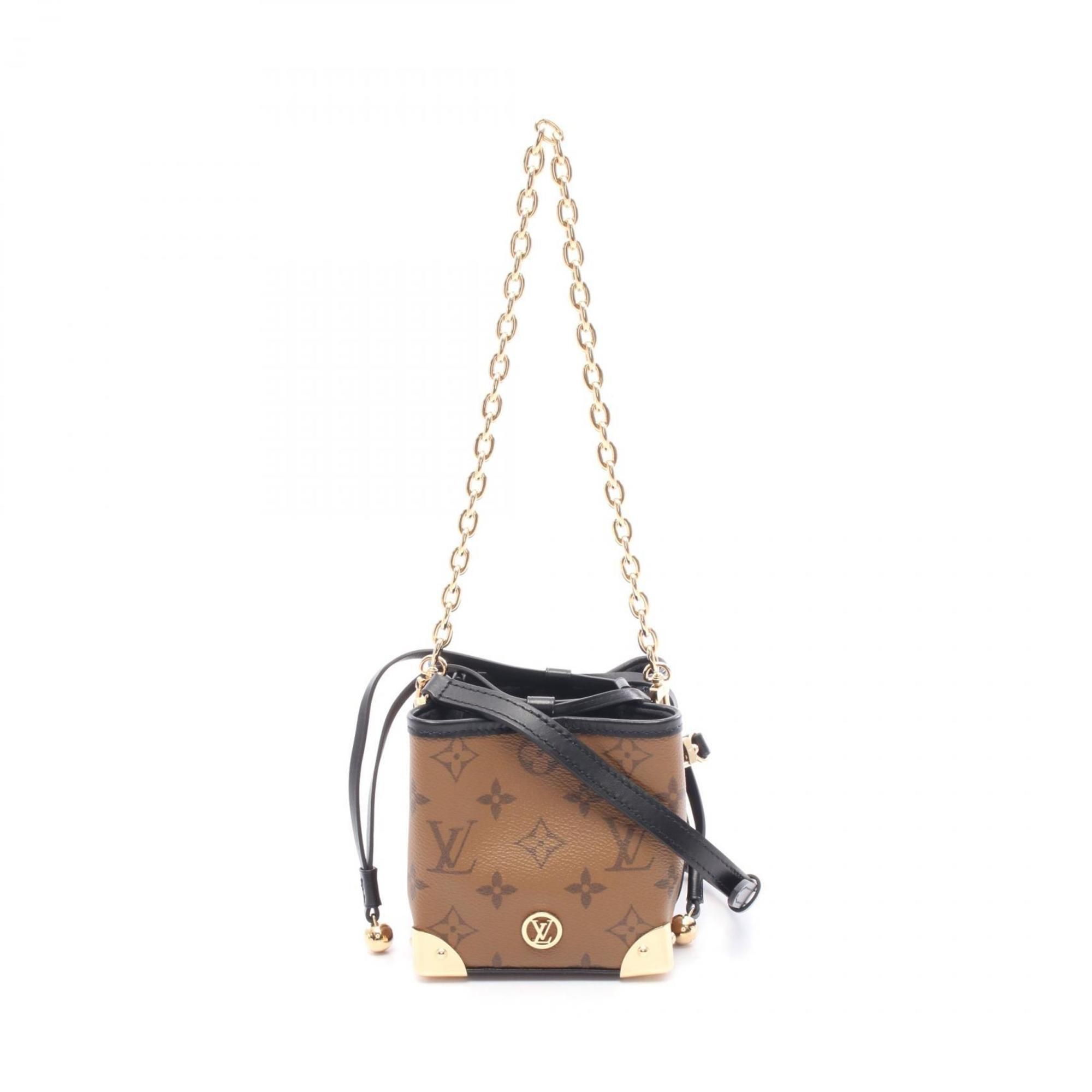 Louis Vuitton Noe Perse LV Charm Shoulder Bag, Coated Canvas and Leather, Monogram Reverse, Women's,