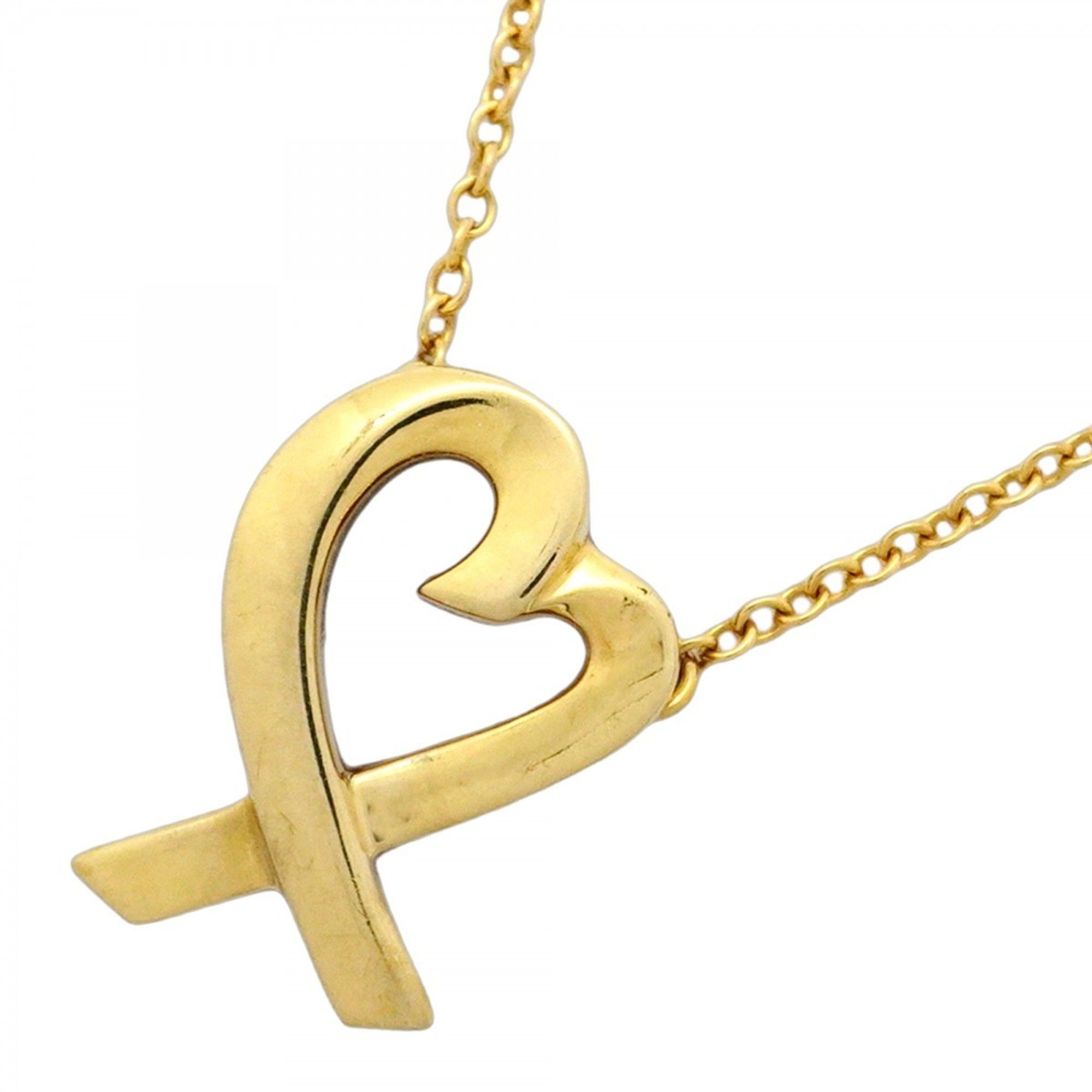Tiffany Loving Heart Necklace in 18KYG Yellow Gold for Women