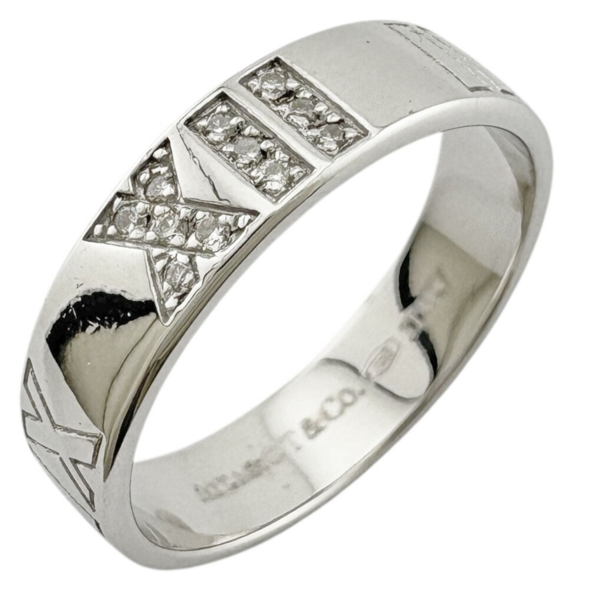 Tiffany & Co. Atlas Ring, size 14, 18k gold, women's.